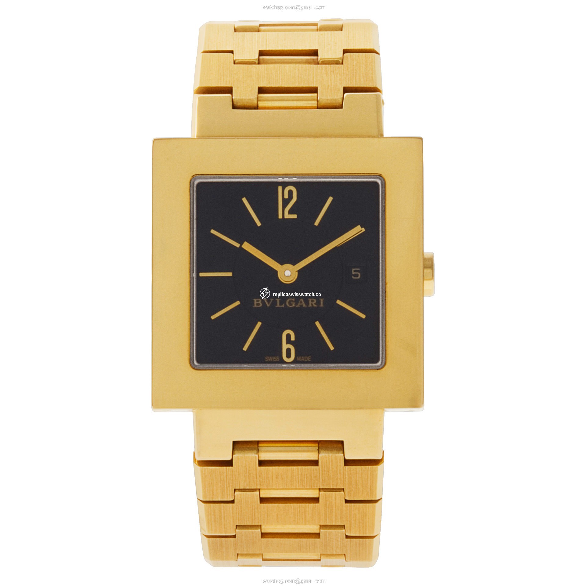Bvlgari SQ27G Quadrato Quartz Female 18k yellow gold Watches Bvlgari SQ27G Quadrato Quartz Female 18k yellow gold Watches