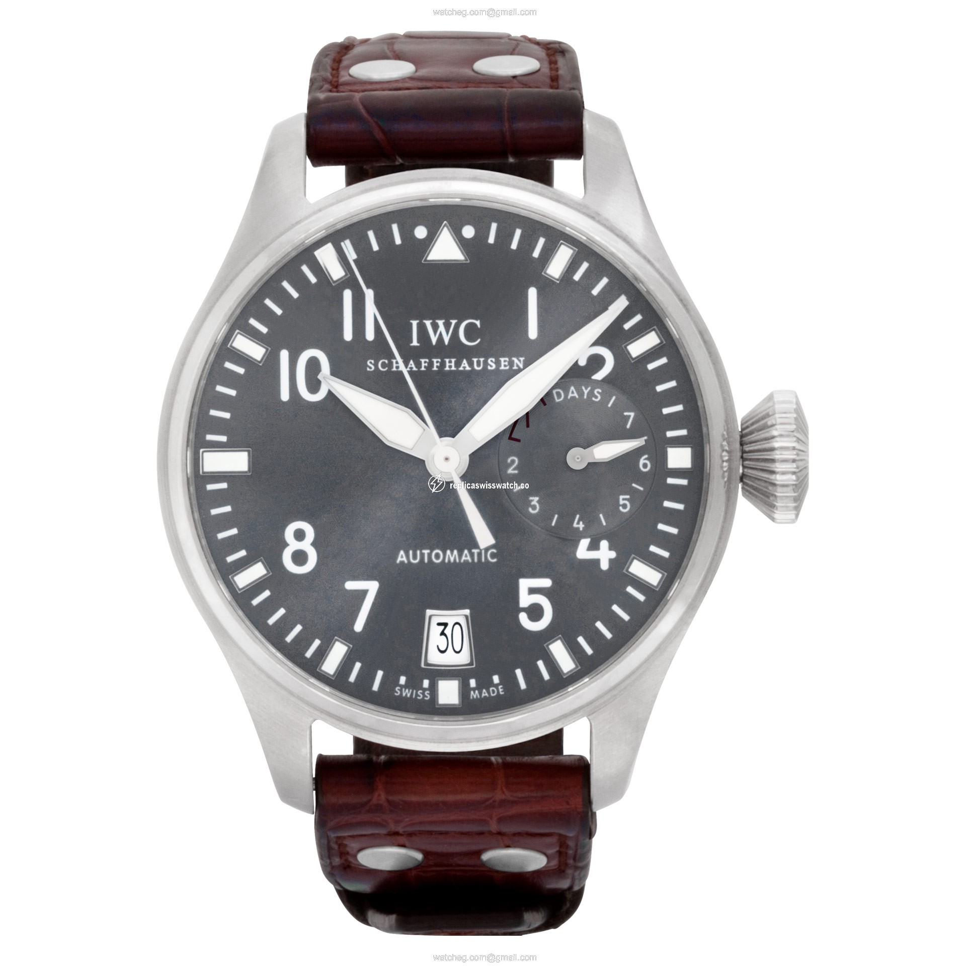 IWC iw500402 Big Pilot Automatic Male 18k White Gold Watches IWC iw500402 Big Pilot Automatic Male 18k White Gold Watches