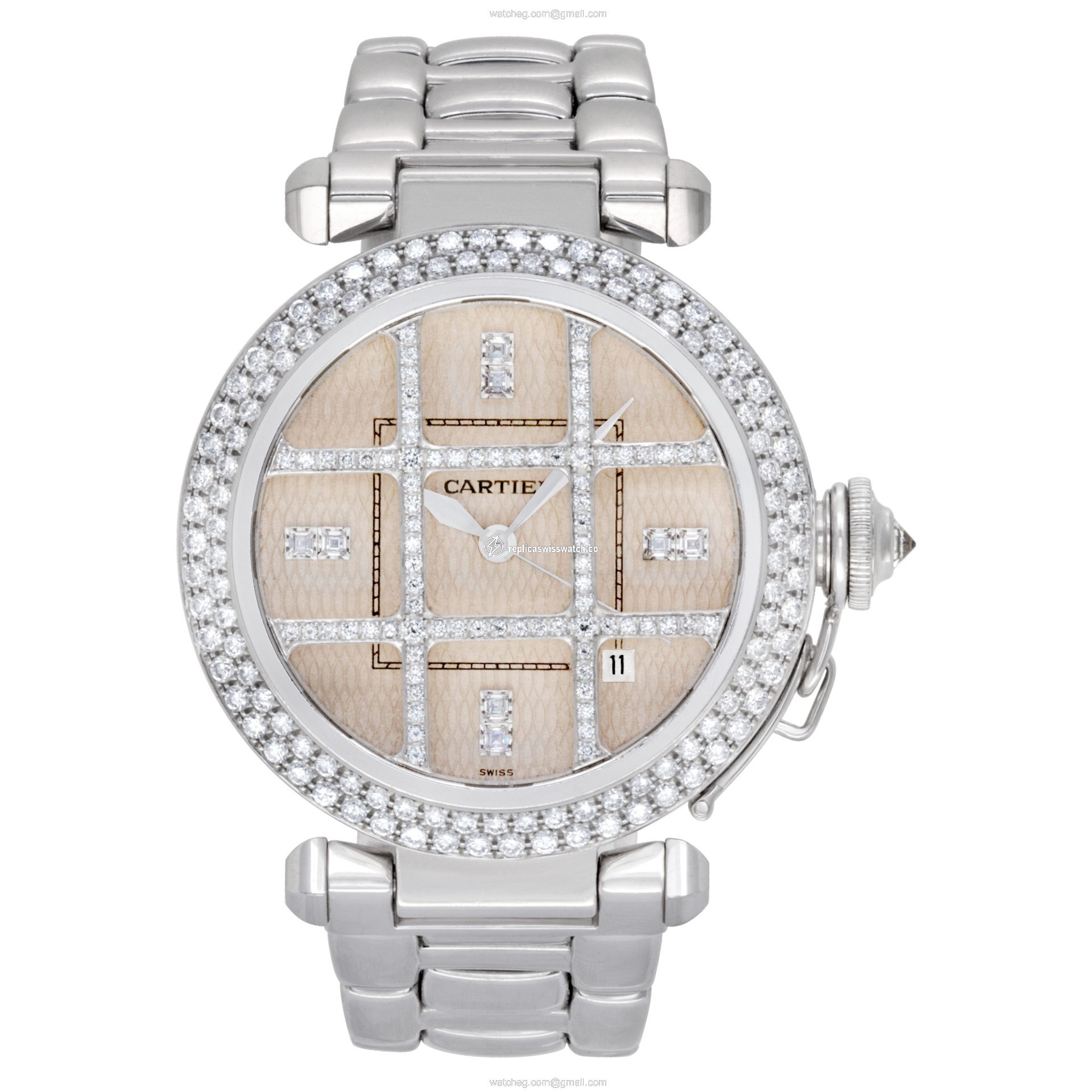 Cartier 2358 Pasha 38 Automatic Unisex 18k White Gold Watches Cartier 2358 Pasha 38 Automatic Unisex 18k White Gold Watches