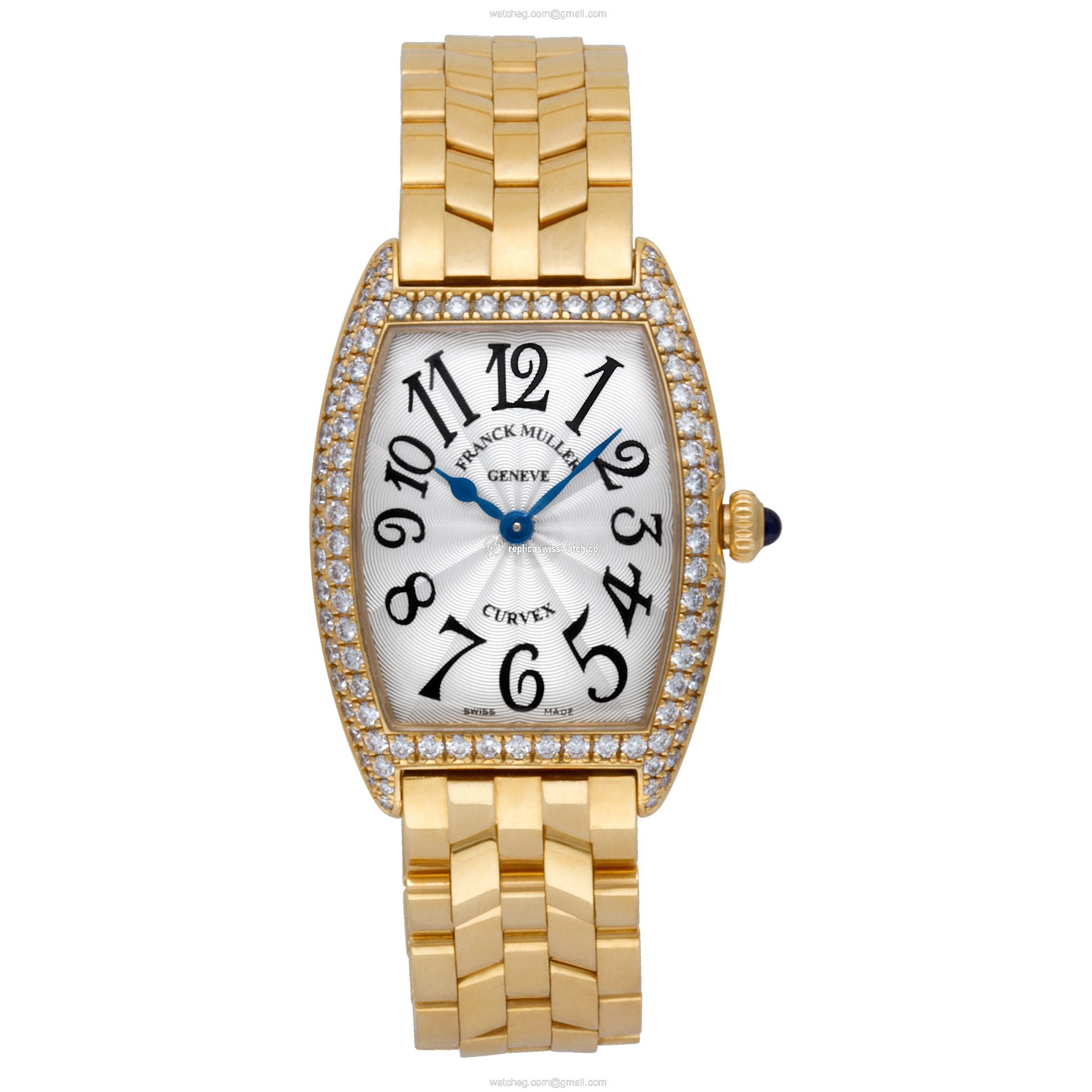 Franck Muller 1752QZD Curvex Quartz Female 18k yellow gold Watches Franck Muller 1752QZD Curvex Quartz Female 18k yellow gold Watches