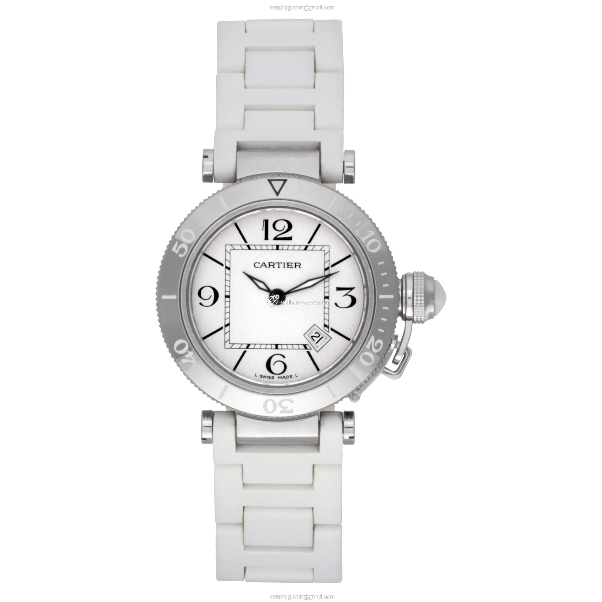 Cartier 3025 Pasha Seatimer Quartz Female Stainless Steel Watches Cartier 3025 Pasha Seatimer Quartz Female Stainless Steel Watches