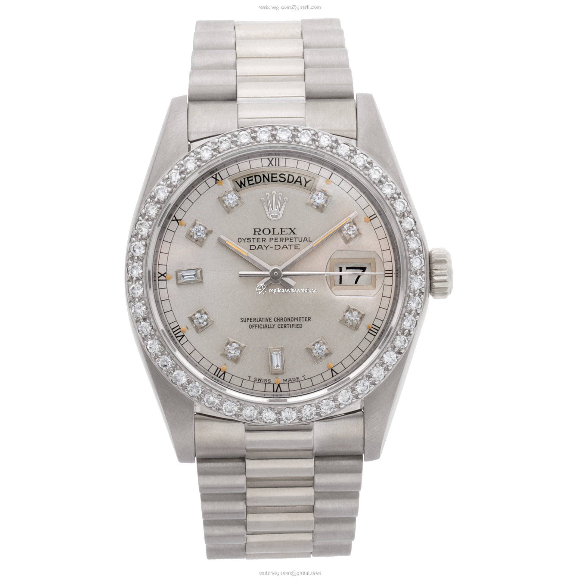 Rolex 18039 Day-Date Automatic Male 18k White Gold Watches Rolex 18039 Day-Date Automatic Male 18k White Gold Watches