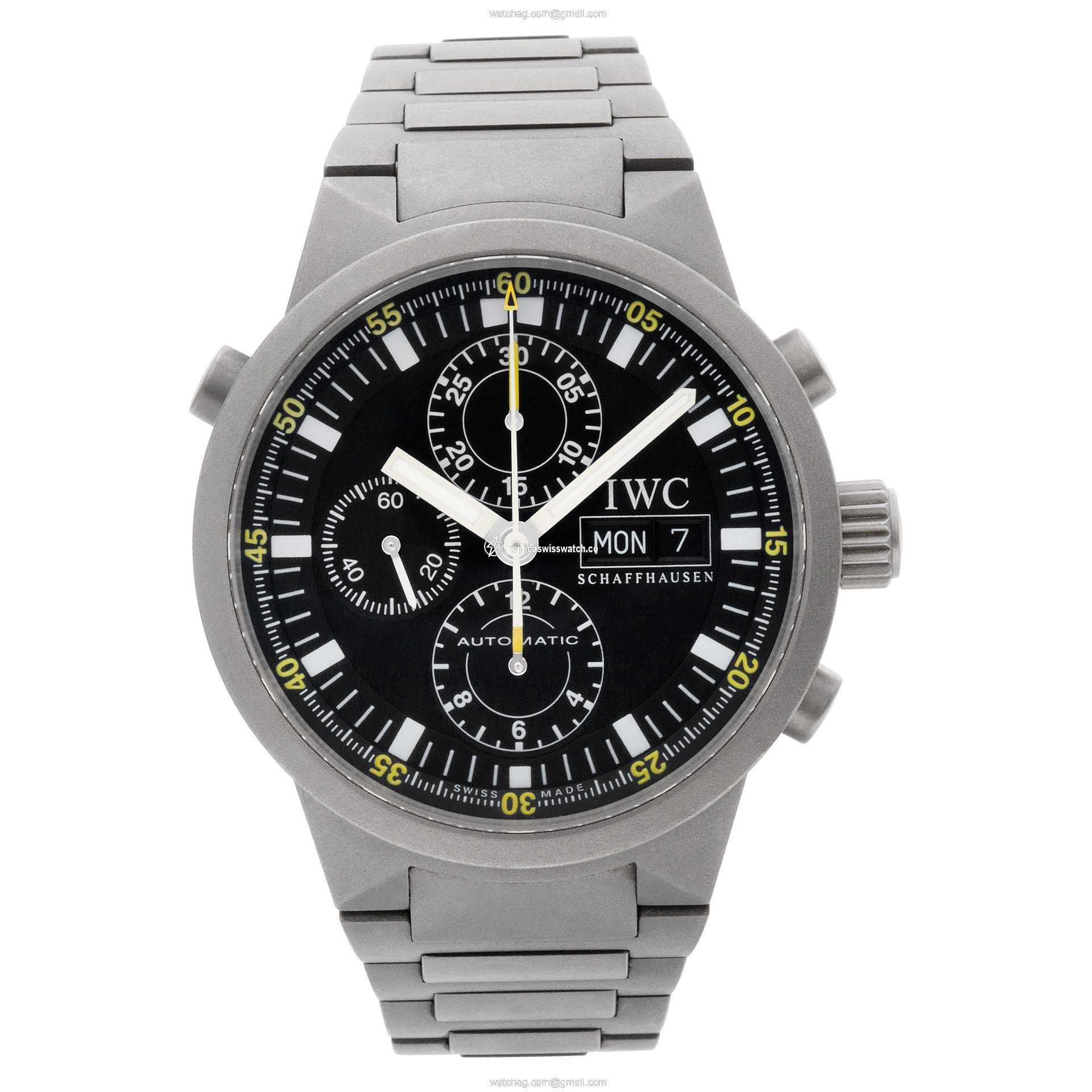 IWC 3716 Rattrapante Automatic Male Titanium Watches IWC 3716 Rattrapante Automatic Male Titanium Watches