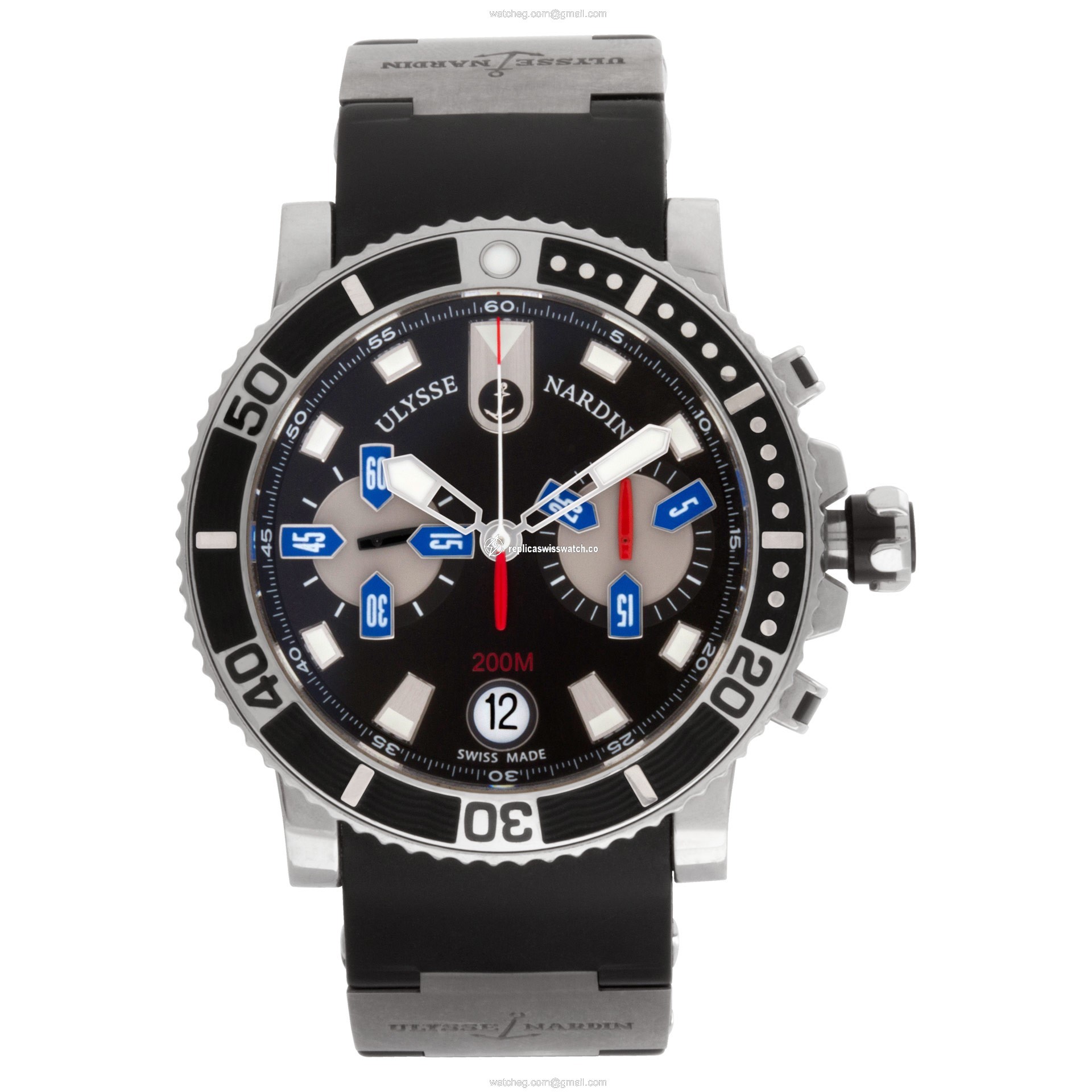 Ulysse Nardin 8003-102-3/92 Maxi Marine Automatic Male Stainless Steel Watches Ulysse Nardin 8003-102-3/92 Maxi Marine Automatic Male Stainless Steel Watches