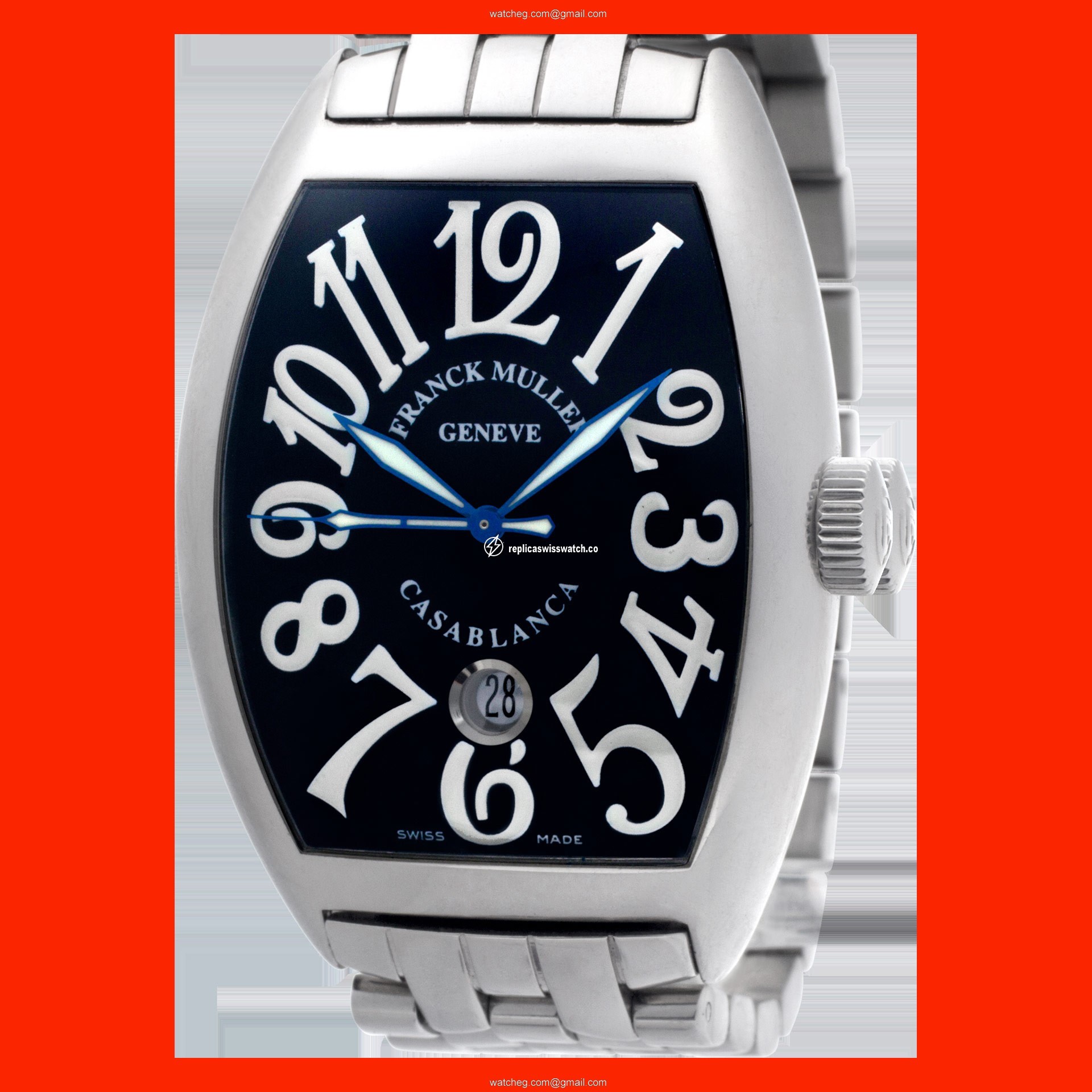 Franck Muller 8880 C DT Casablanca Automatic Male Stainless Steel Watches Franck Muller 8880 C DT Casablanca Automatic Male Stainless Steel Watches