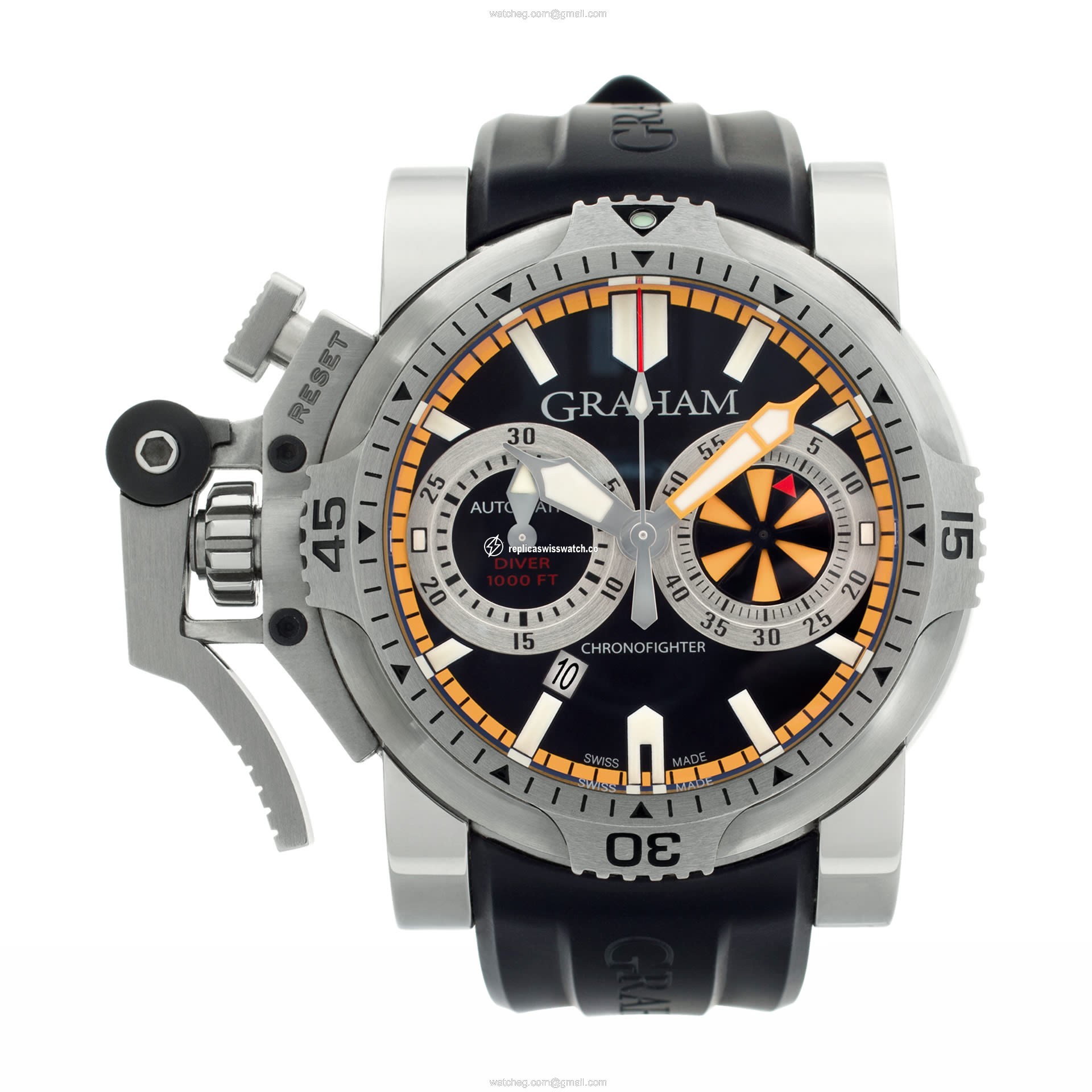 Graham 2OVES.B15A Chronofighter Automatic Male Stainless Steel Watches Graham 2OVES.B15A Chronofighter Automatic Male Stainless Steel Watches
