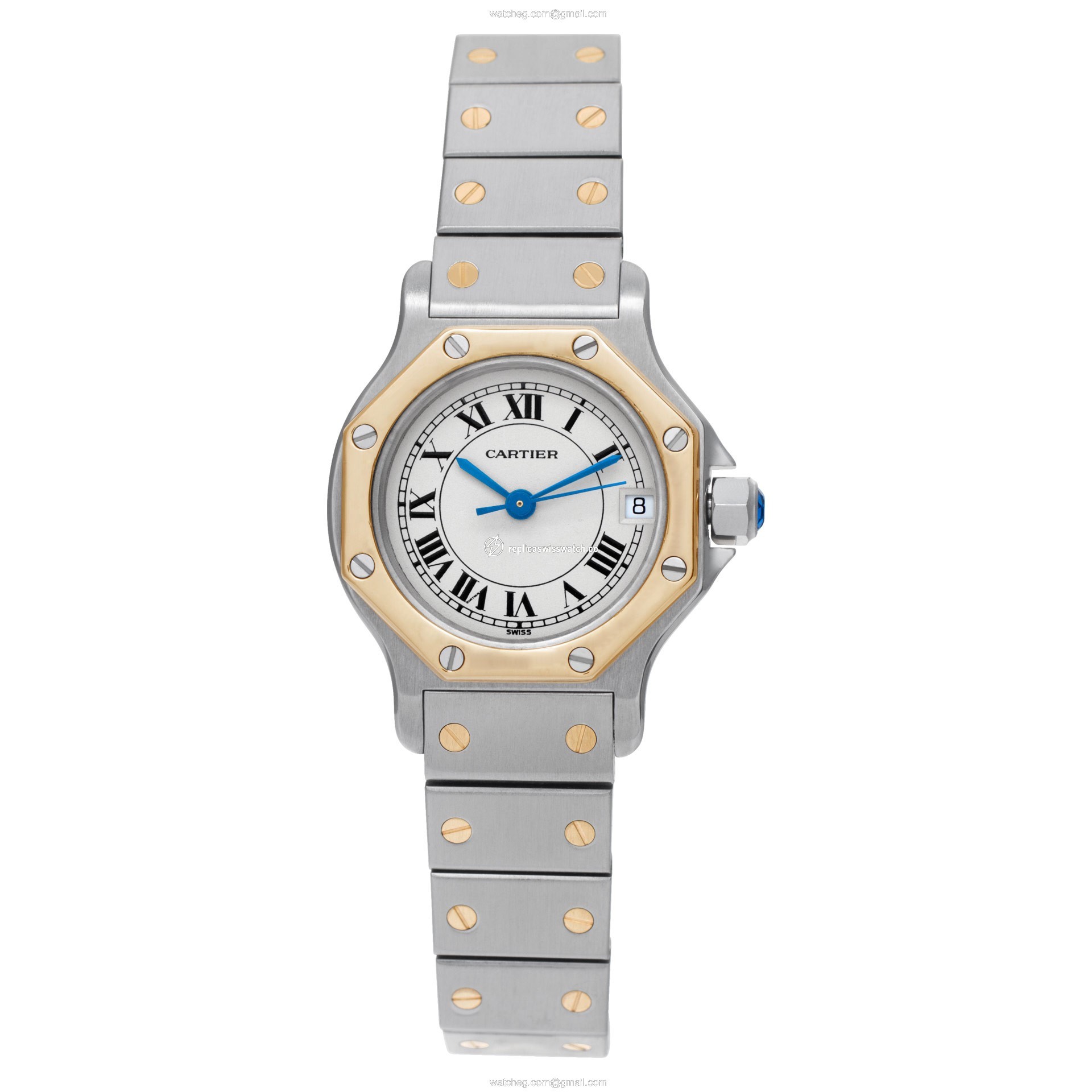 Cartier 16014 Santos Quartz Unisex 18k gold & Stainless Steel Watches Cartier 16014 Santos Quartz Unisex 18k gold & Stainless Steel Watches