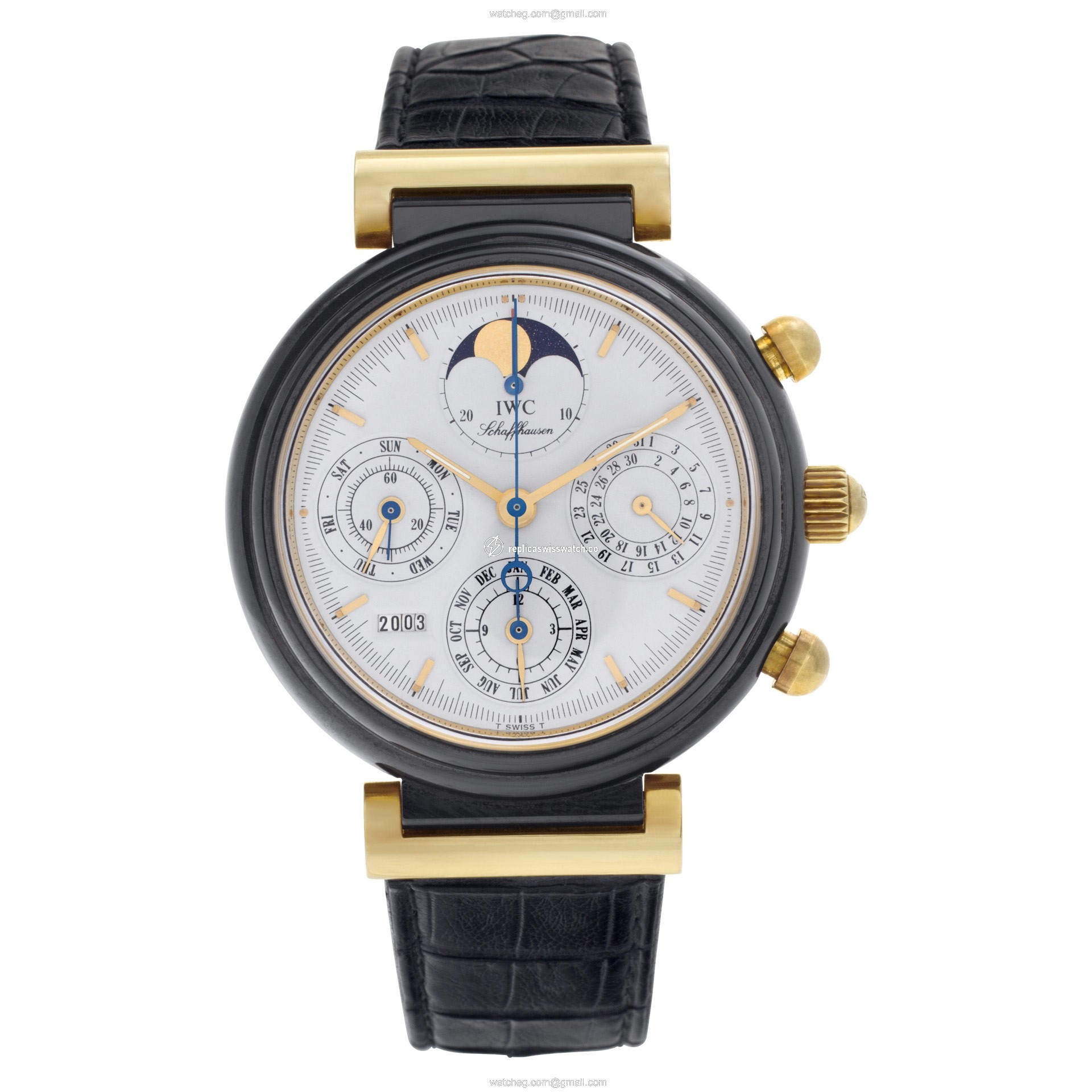 IWC IW3755-02 Da Vinci Manual Unisex 18k gold & ceramic Watches IWC IW3755-02 Da Vinci Manual Unisex 18k gold & ceramic Watches