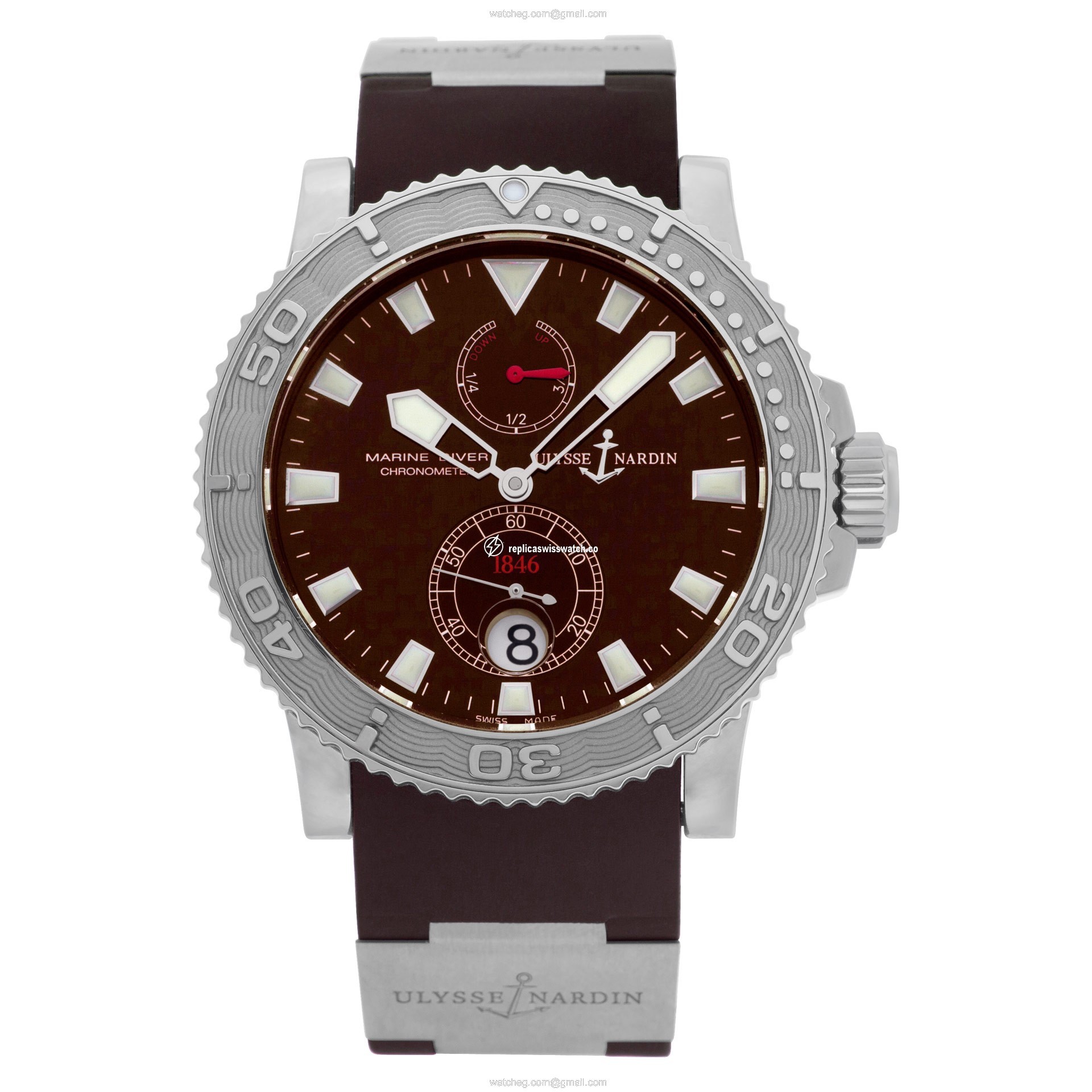 Ulysse Nardin 263-33 Maxi Marine Automatic Male Stainless Steel Watches Ulysse Nardin 263-33 Maxi Marine Automatic Male Stainless Steel Watches