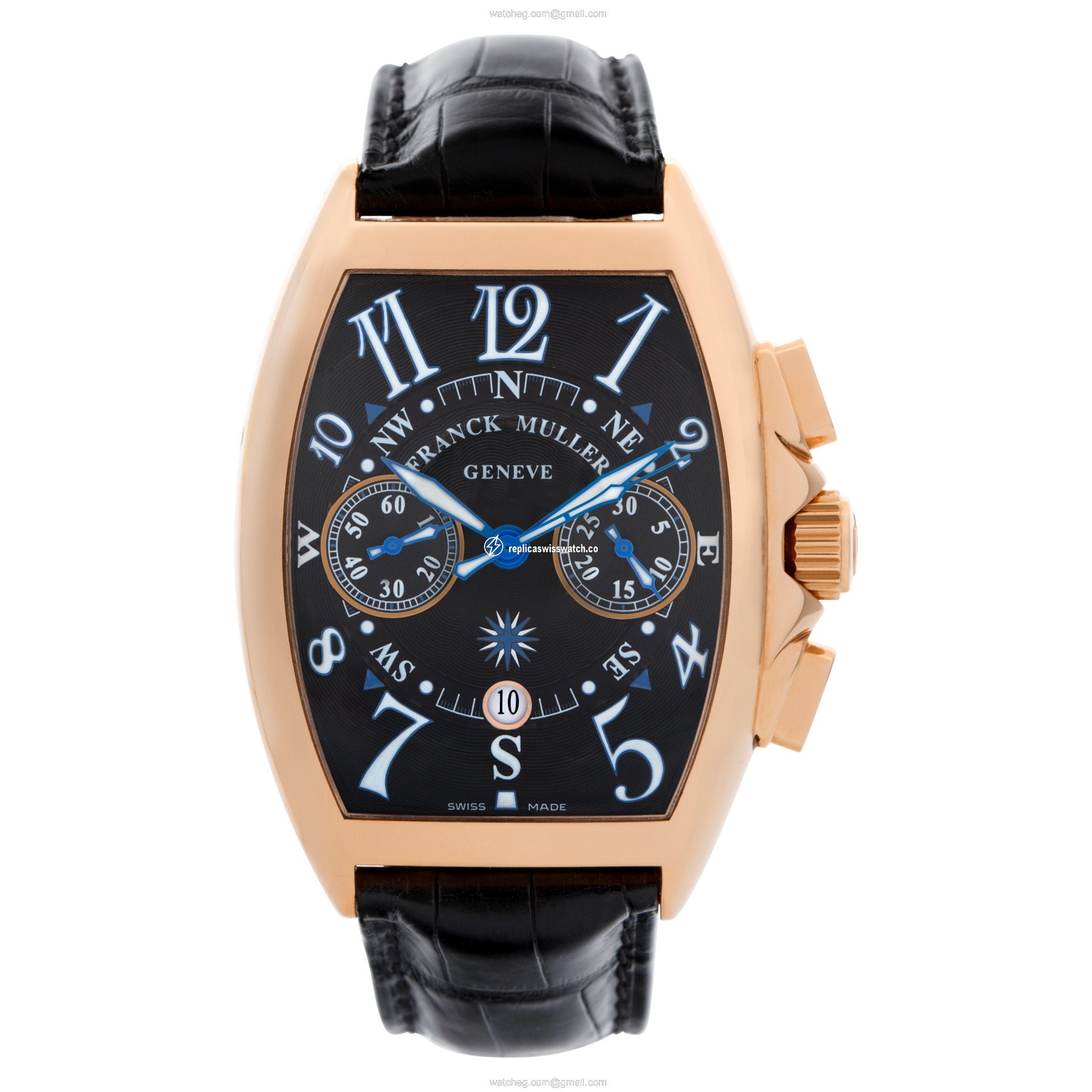 Franck Muller 8080 CC AT Curvex Automatic Male 18k Pink Gold Watches Franck Muller 8080 CC AT Curvex Automatic Male 18k Pink Gold Watches