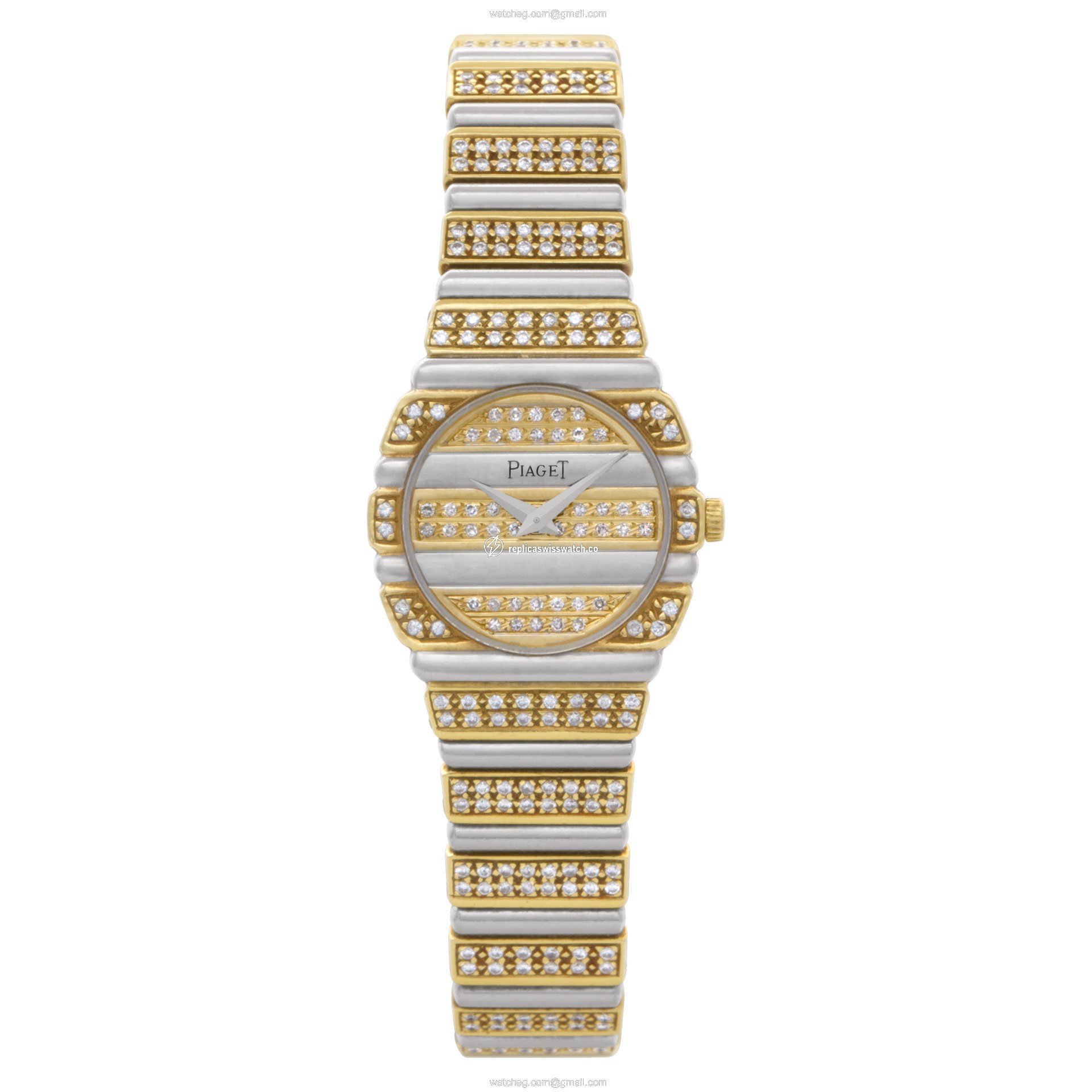 Piaget 861 C 725 Polo Quartz Female 18k White & Yellow Gold Watches Piaget 861 C 725 Polo Quartz Female 18k White & Yellow Gold Watches