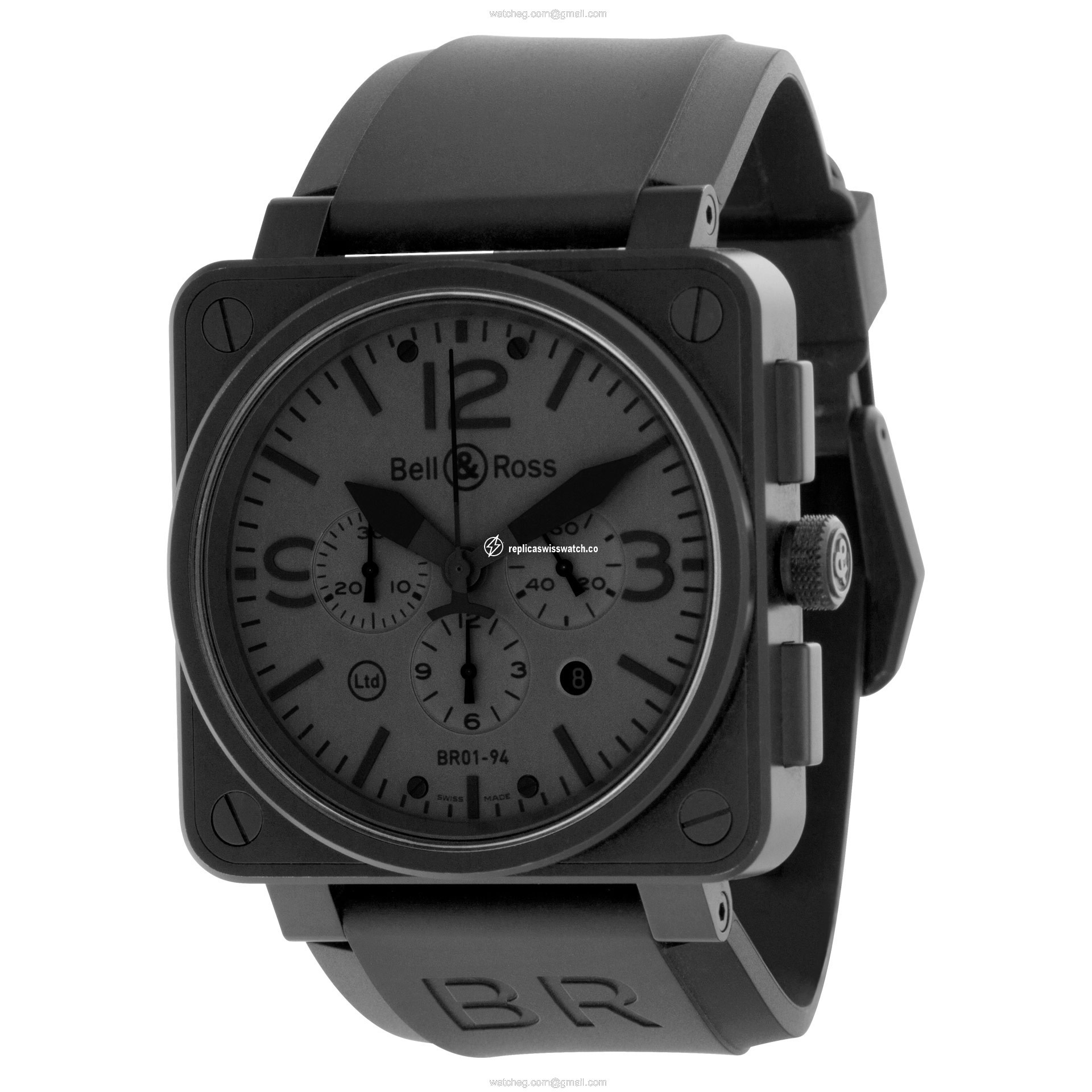Bell & Ross BR01-94-S Chronograph Automatic Male PVD steel Watches Bell & Ross BR01-94-S Chronograph Automatic Male PVD steel Watches