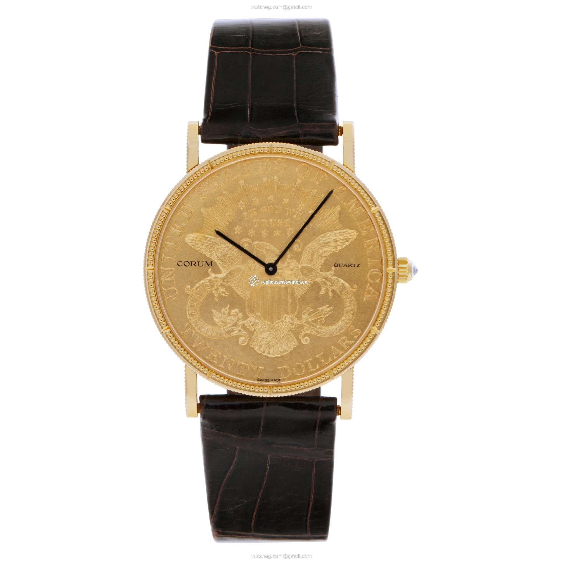 Corum 4414556 $20 Coin Quartz Male 18k yellow gold Watches Corum 4414556 $20 Coin Quartz Male 18k yellow gold Watches