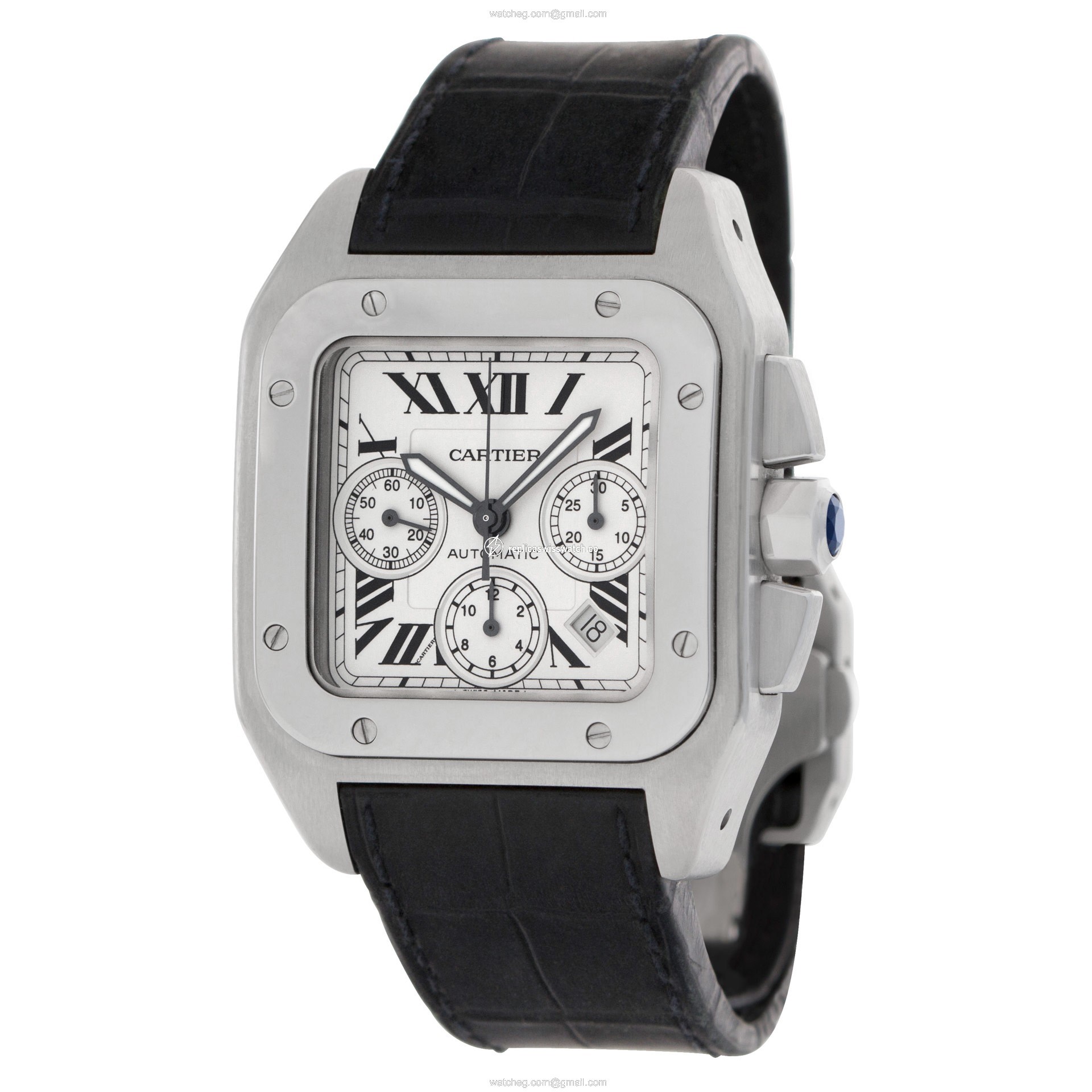 Cartier WX20090X8 Santos 100 Automatic Male Stainless Steel Watches Cartier WX20090X8 Santos 100 Automatic Male Stainless Steel Watches