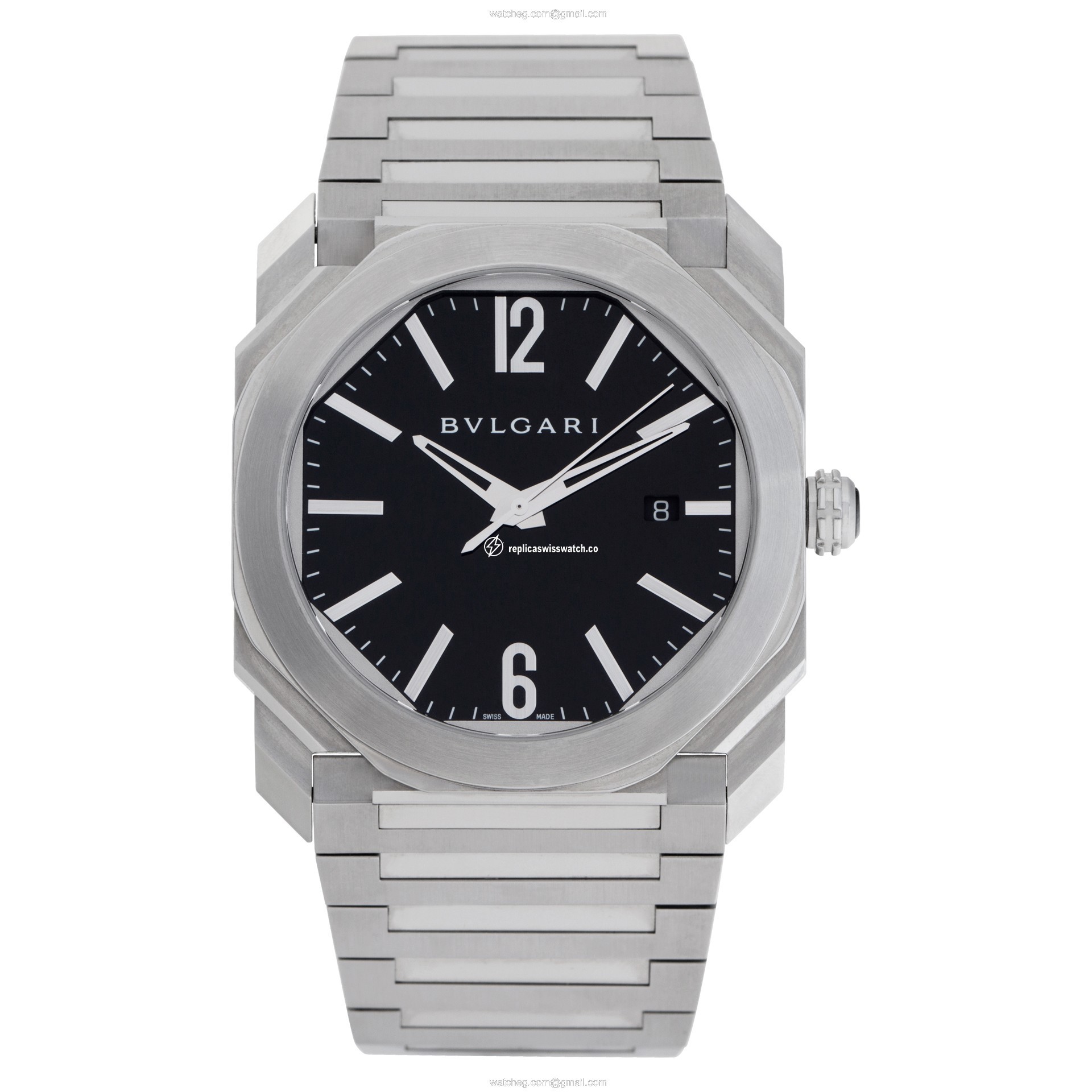 Bvlgari 102031 BGO 41 S Octo L Originale Automatic Male Stainless Steel Watches Bvlgari 102031 BGO 41 S Octo L Originale Automatic Male Stainless Steel Watches