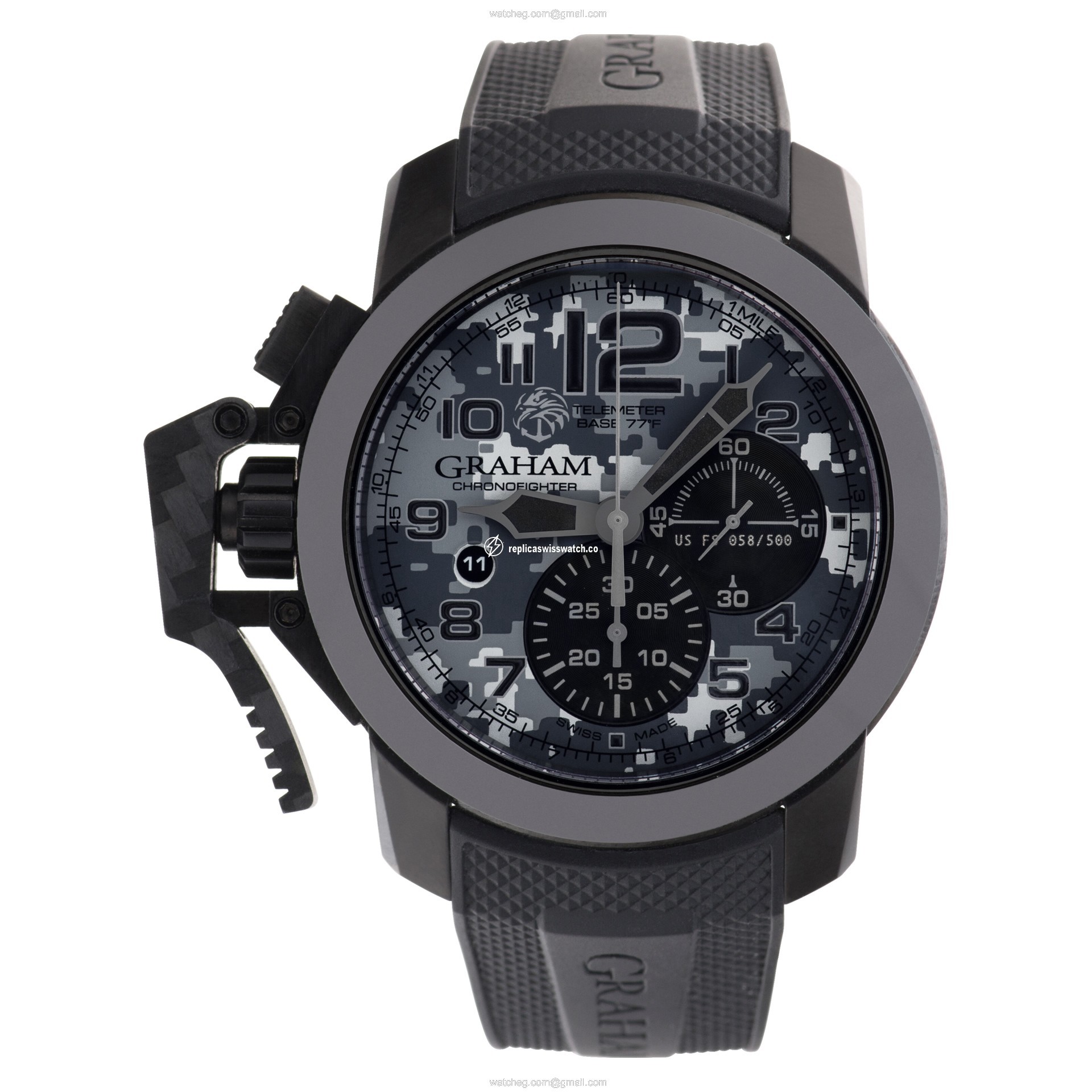 Graham 2CCAU.S03A.K92N Chronofighter Automatic Male PVD steel Watches Graham 2CCAU.S03A.K92N Chronofighter Automatic Male PVD steel Watches