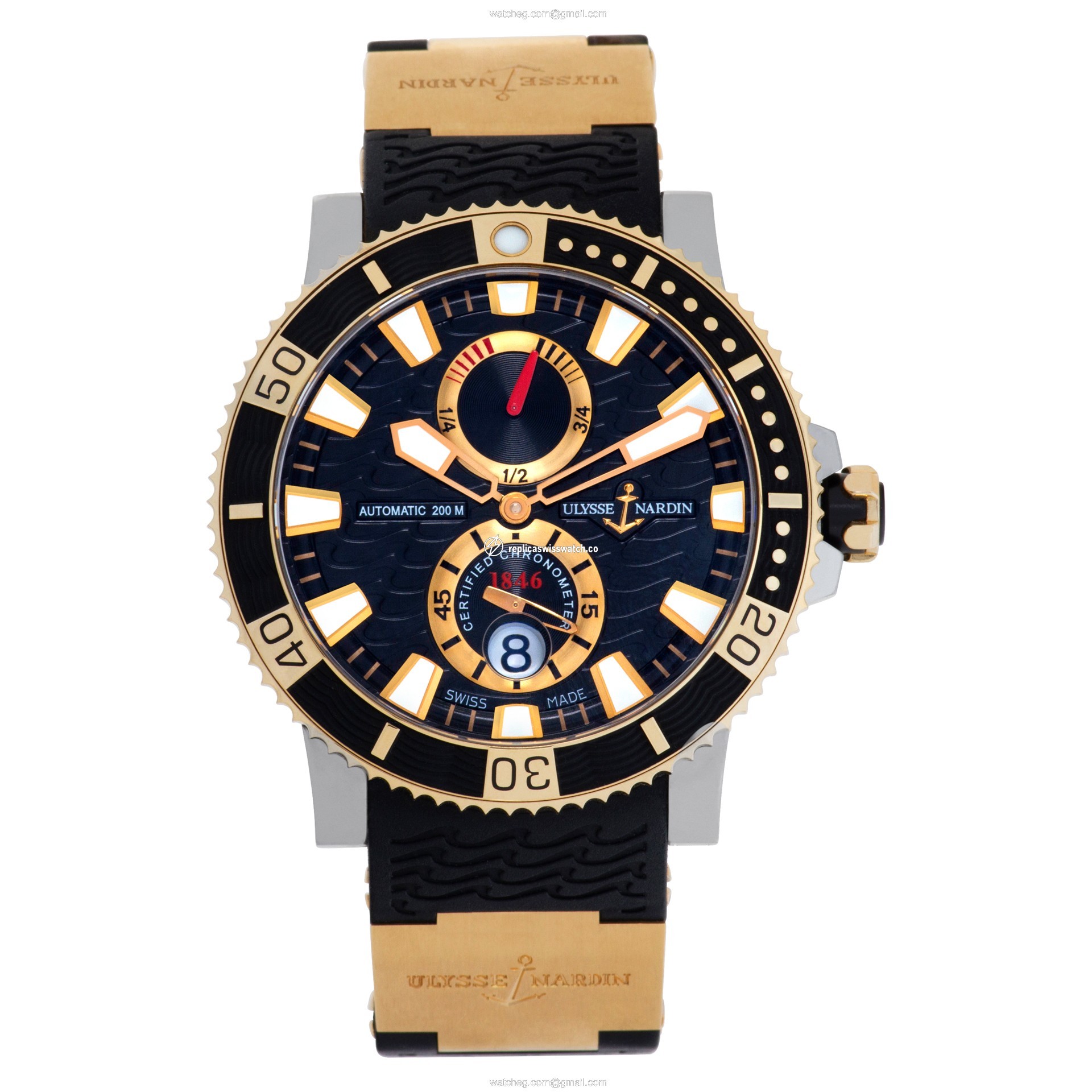 Ulysse Nardin 265-90 maxi diver Automatic Unisex 18k rose gold & titanium Watches Ulysse Nardin 265-90 maxi diver Automatic Unisex 18k rose gold & titanium Watches