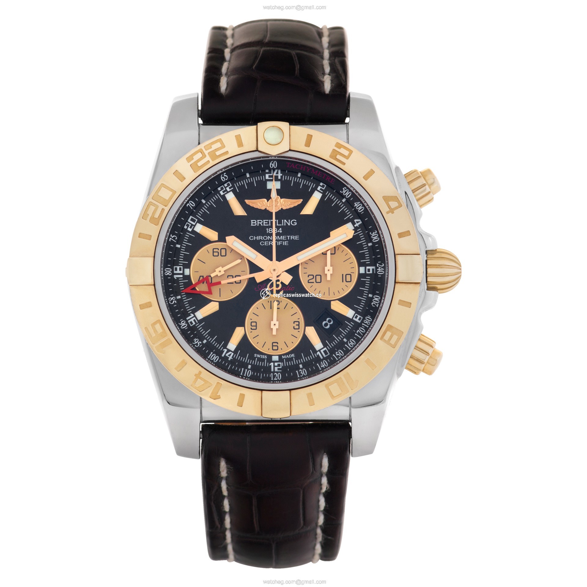 Breitling CB042012 Chronomat 44 GMT Automatic Male stainless steel & rose gold Watches Breitling CB042012 Chronomat 44 GMT Automatic Male stainless steel & rose gold Watches
