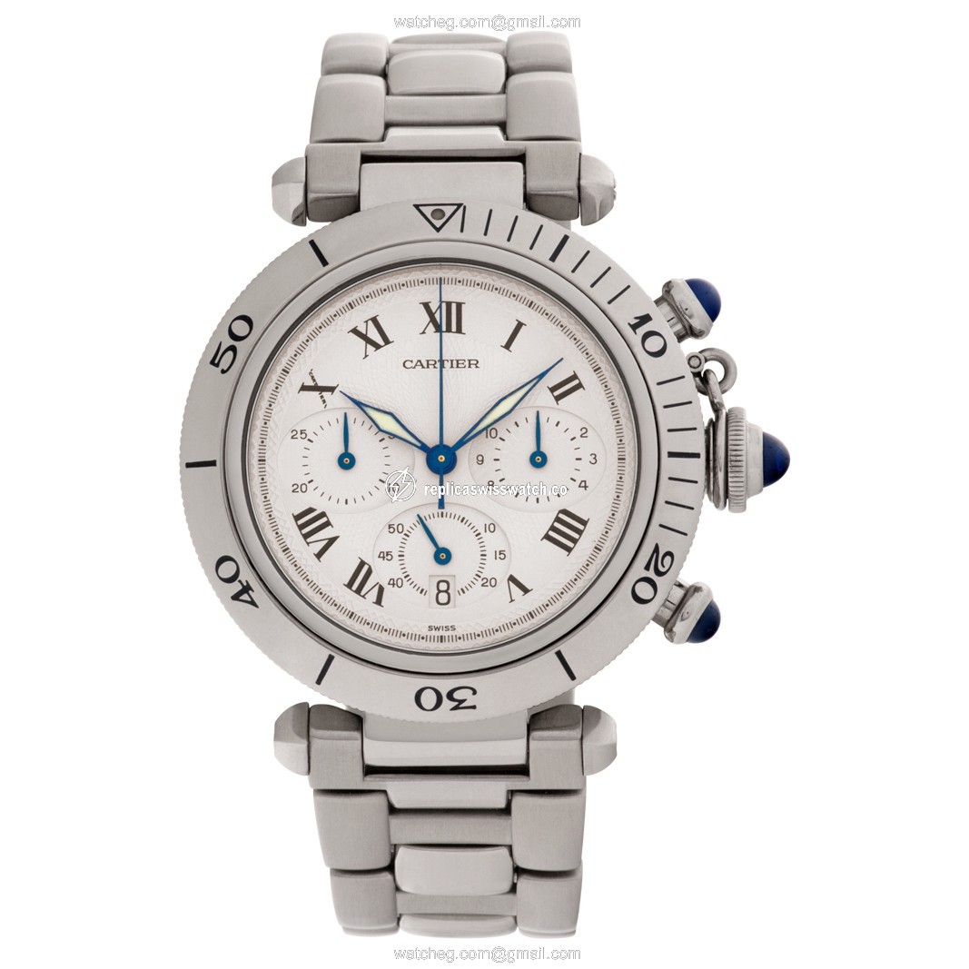 Cartier Cartier 1443 Pasha Quartz Unisex Stainless Steel Watches Cartier Cartier 1443 Pasha Quartz Unisex Stainless Steel Watches