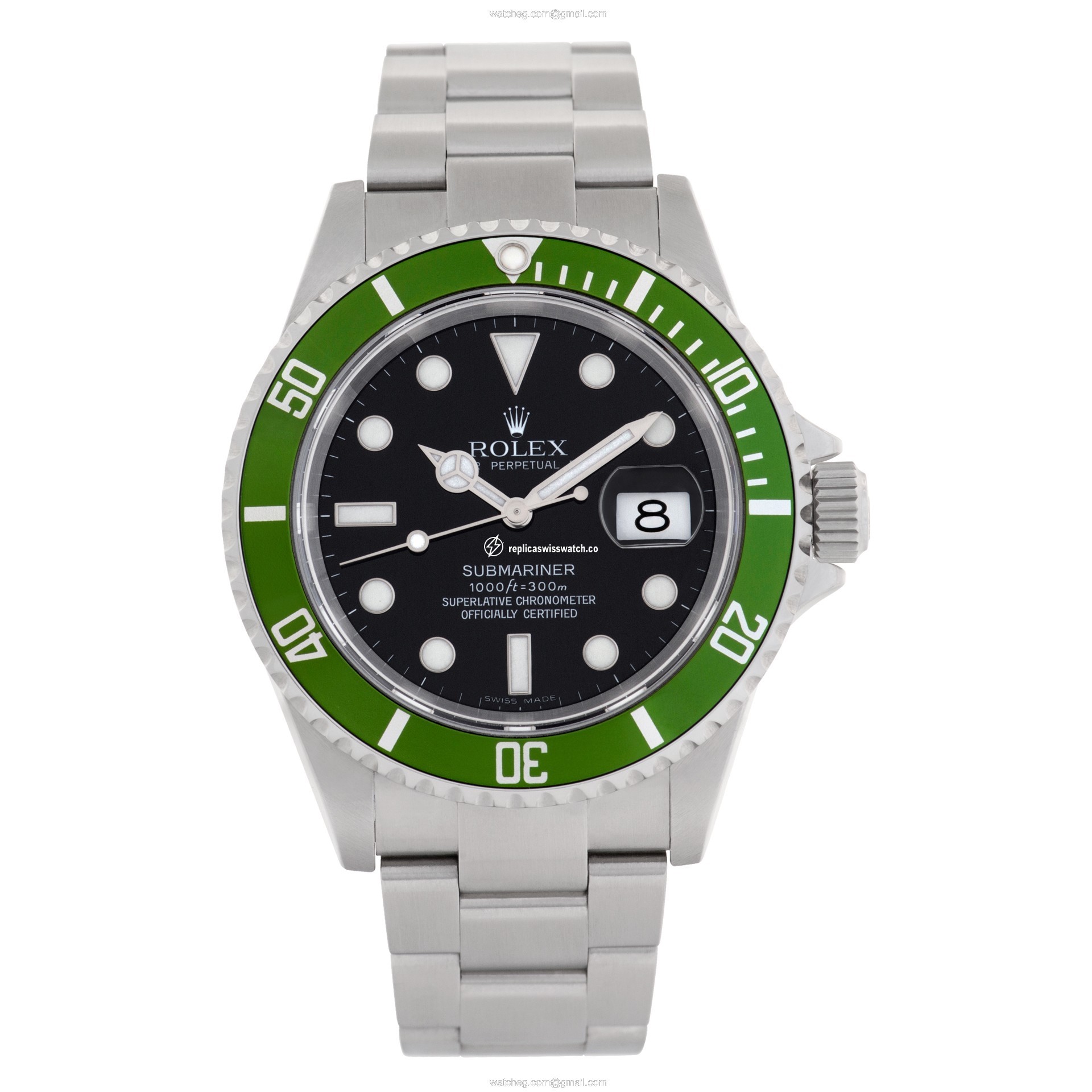Rolex 16610LV Submariner Kermit Automatic Male Stainless Steel Watches Rolex 16610LV Submariner Kermit Automatic Male Stainless Steel Watches