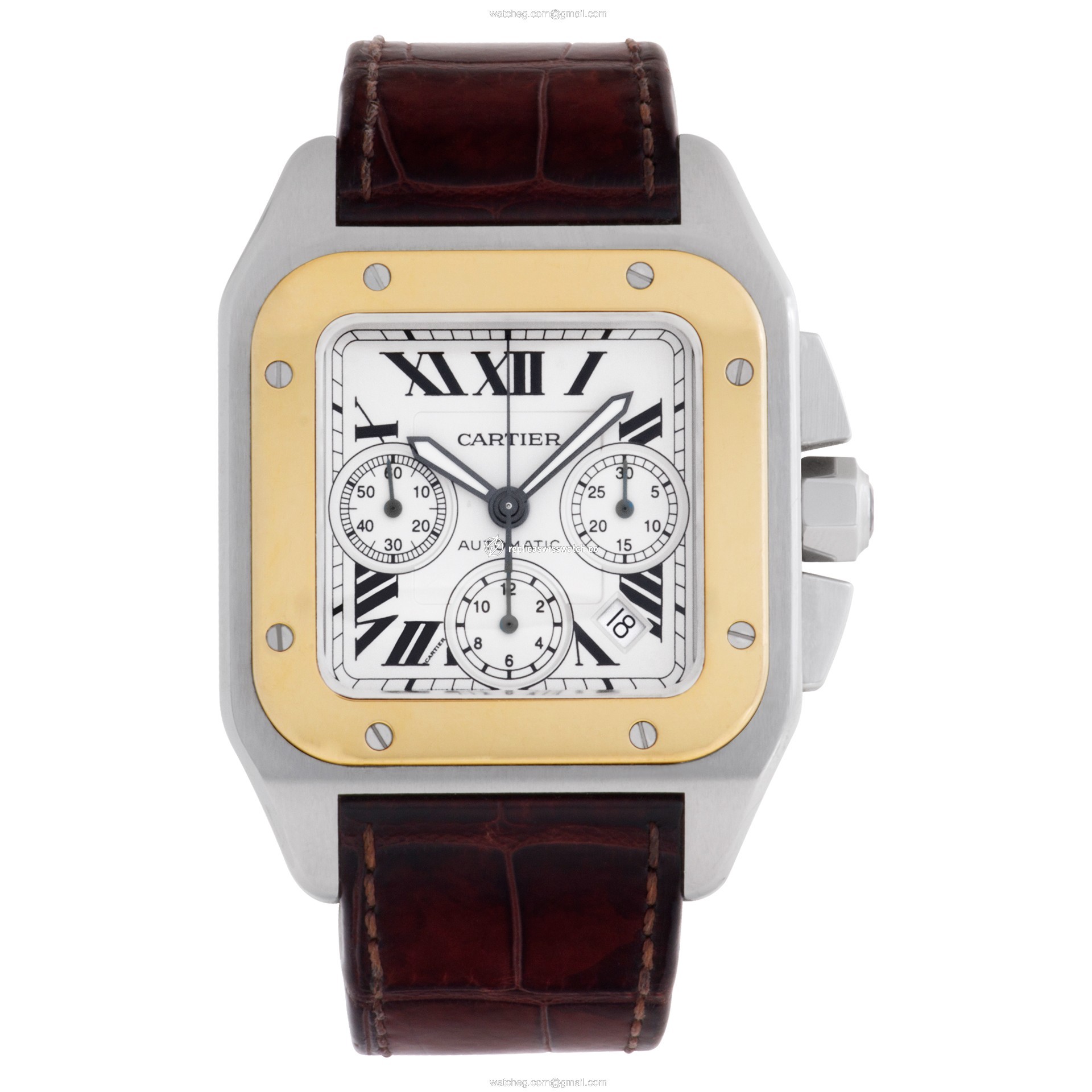Cartier W20091X7 Santos 100 Automatic Male Stainless Steel Watches Cartier W20091X7 Santos 100 Automatic Male Stainless Steel Watches