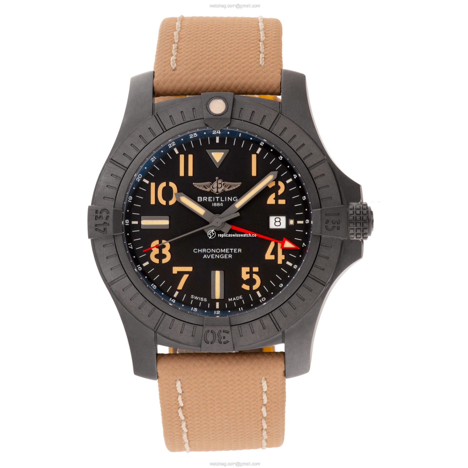 Breitling V32395 Avenger Automatic Male Black Titanium Watches Breitling V32395 Avenger Automatic Male Black Titanium Watches