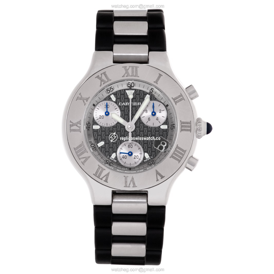 Cartier w10125U2 Chronoscaph 21 Quartz Unisex Stainless Steel Watches Cartier w10125U2 Chronoscaph 21 Quartz Unisex Stainless Steel Watches