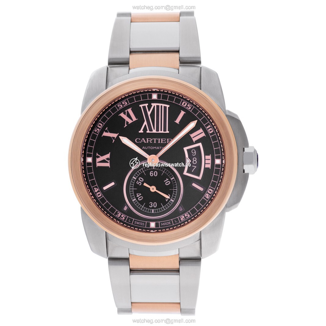 Cartier W7100050 Calibre Automatic Male 18k rose gold & stainless steel Watches Cartier W7100050 Calibre Automatic Male 18k rose gold & stainless steel Watches