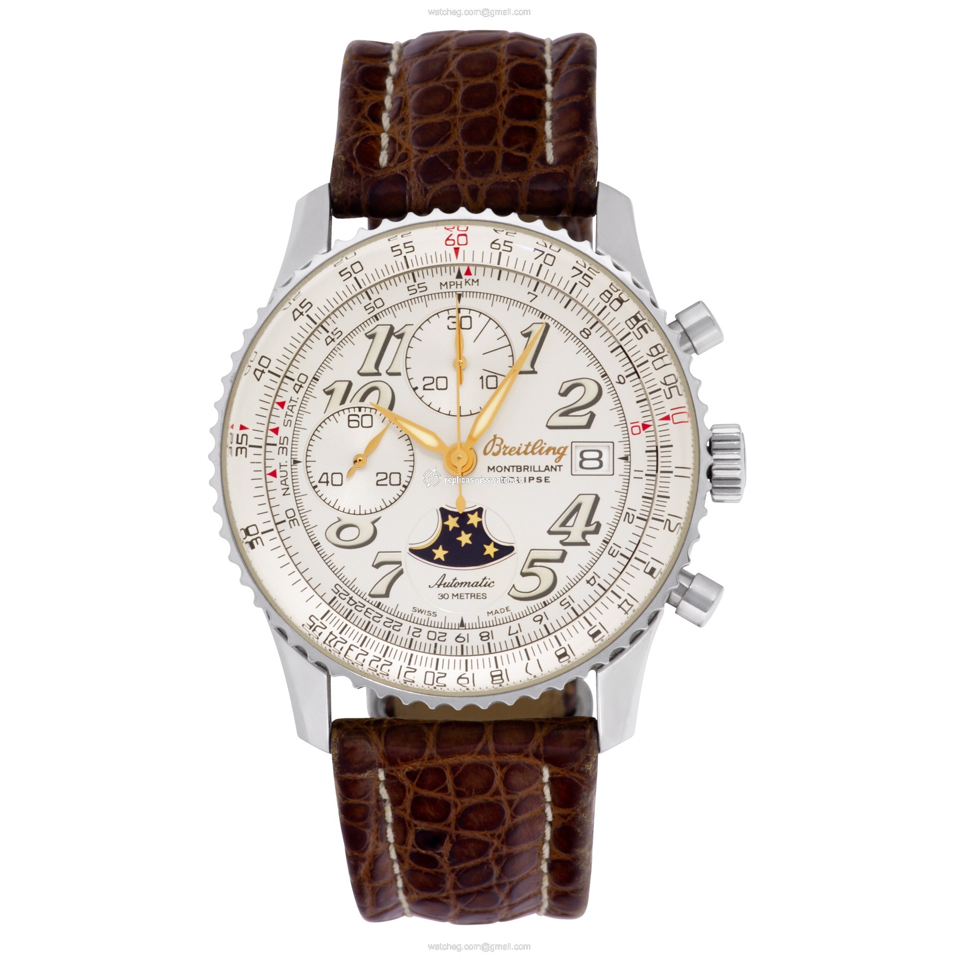 Breitling A43030/G200 Montbrillant Automatic Male Stainless Steel Watches Breitling A43030/G200 Montbrillant Automatic Male Stainless Steel Watches