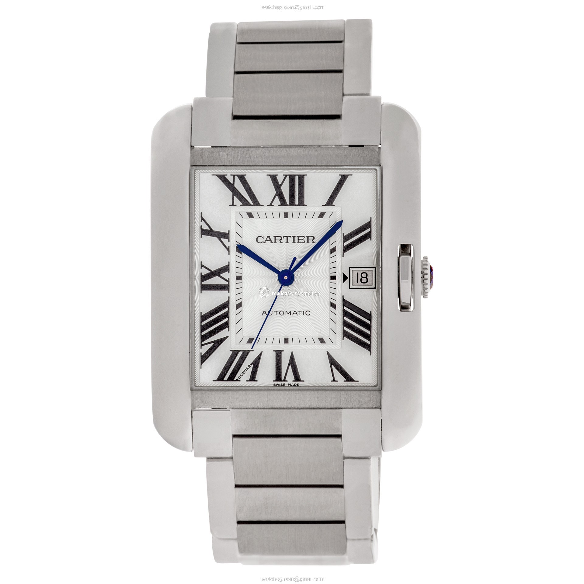 Cartier W5310008 Tank Anglaise XL Automatic Male Stainless Steel Watches Cartier W5310008 Tank Anglaise XL Automatic Male Stainless Steel Watches