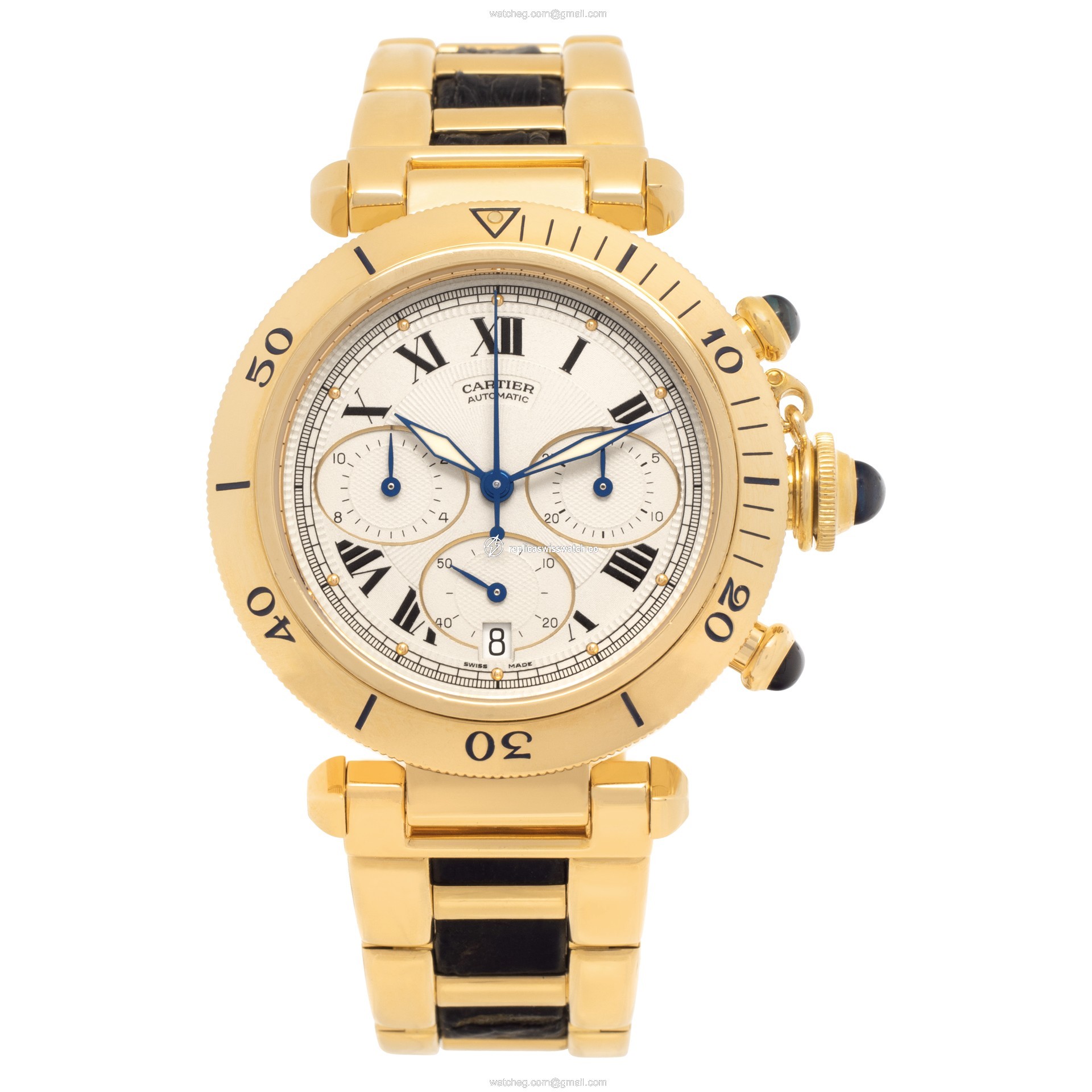 Cartier 2111 Pasha Chronograph Automatic Unisex 18k yellow gold Watches Cartier 2111 Pasha Chronograph Automatic Unisex 18k yellow gold Watches