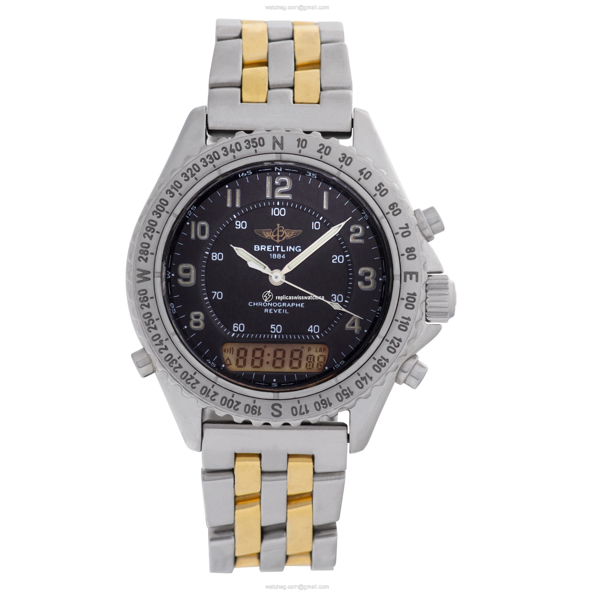 Breitling A51035 Reveil Quartz Male Stainless Steel Watches Breitling A51035 Reveil Quartz Male Stainless Steel Watches
