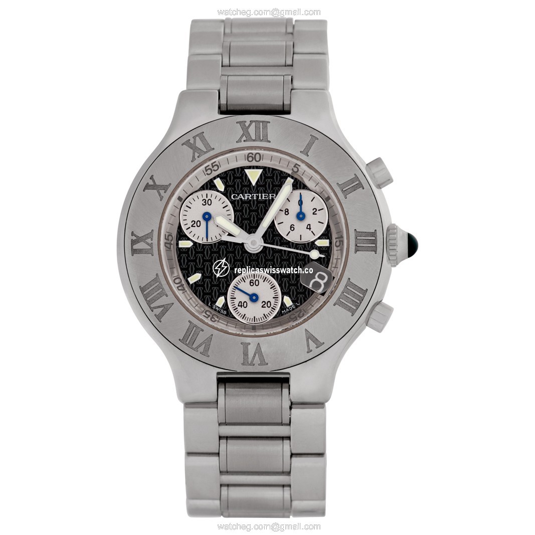 Cartier W10172T2 Chronoscaph 21 Quartz Unisex Stainless Steel Watches Cartier W10172T2 Chronoscaph 21 Quartz Unisex Stainless Steel Watches