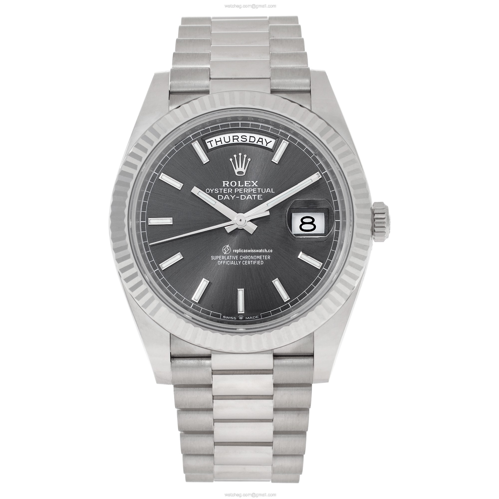 Rolex 228239 Day-Date 40 Automatic Male 18k White Gold Watches Rolex 228239 Day-Date 40 Automatic Male 18k White Gold Watches