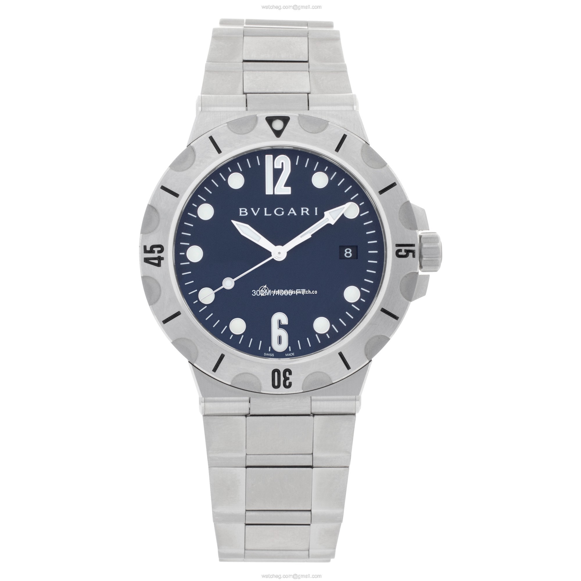 Bvlgari DP41SSD Diagono Acqua Scuba Automatic Male Stainless Steel Watches Bvlgari DP41SSD Diagono Acqua Scuba Automatic Male Stainless Steel Watches