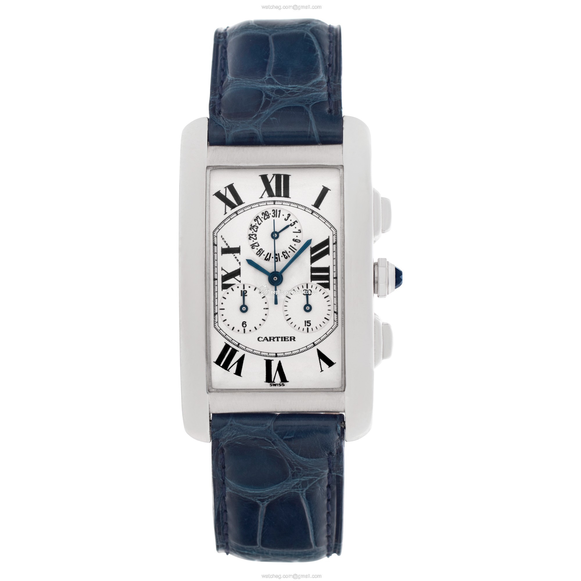 Cartier W2603356 Tank Americaine Quartz Unisex 18k White Gold Watches Cartier W2603356 Tank Americaine Quartz Unisex 18k White Gold Watches