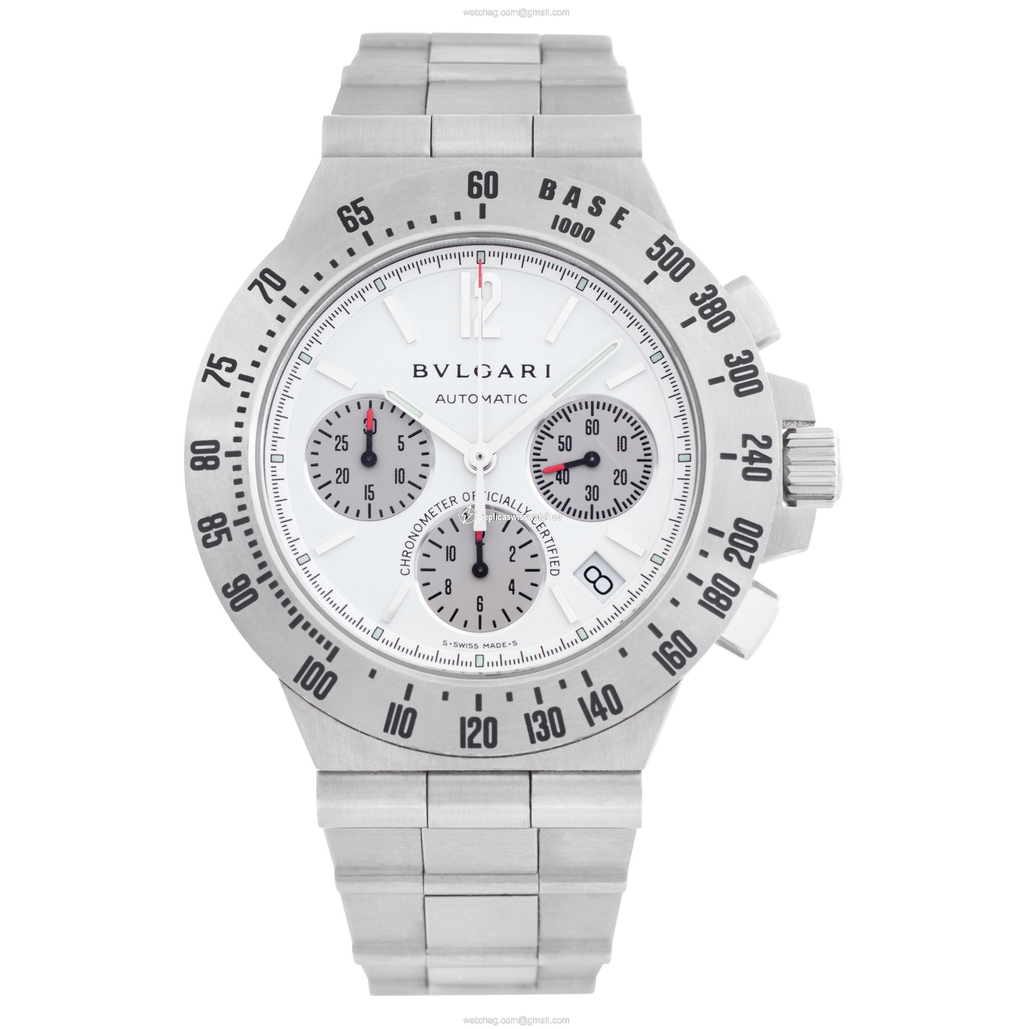 Bvlgari CH 40 ST a Diagono Automatic Unisex Stainless Steel Watches Bvlgari CH 40 ST a Diagono Automatic Unisex Stainless Steel Watches