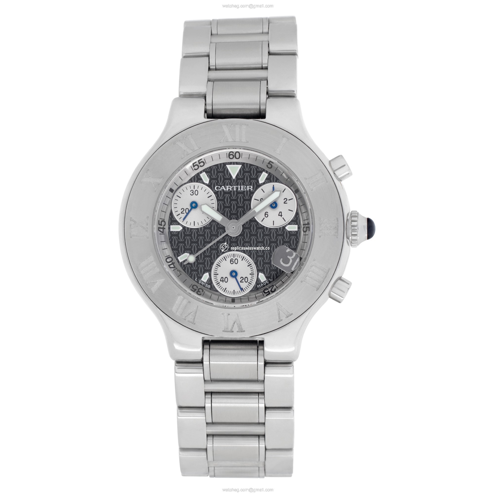 Cartier W10172t2 Chronoscaph 21 Quartz Male Stainless Steel Watches Cartier W10172t2 Chronoscaph 21 Quartz Male Stainless Steel Watches