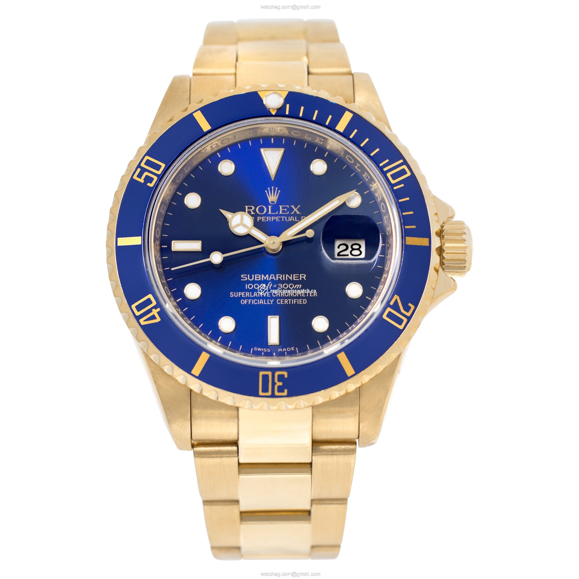 Rolex 16618 Submariner Automatic Male 18k yellow gold Watches Rolex 16618 Submariner Automatic Male 18k yellow gold Watches