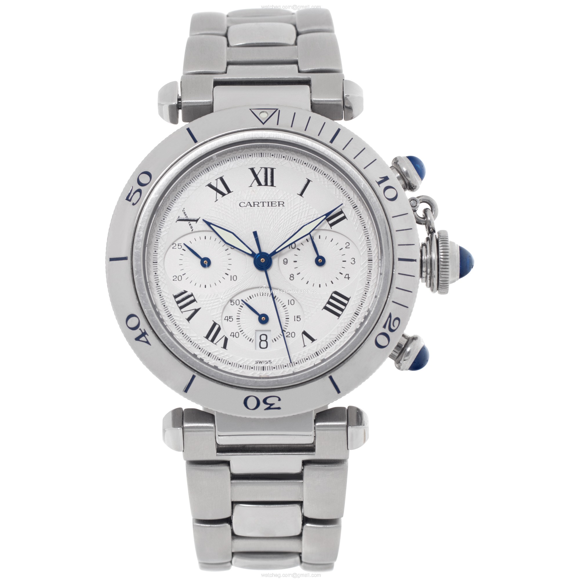 Cartier 1050 Pasha Quartz Male Stainless Steel Watches Cartier 1050 Pasha Quartz Male Stainless Steel Watches