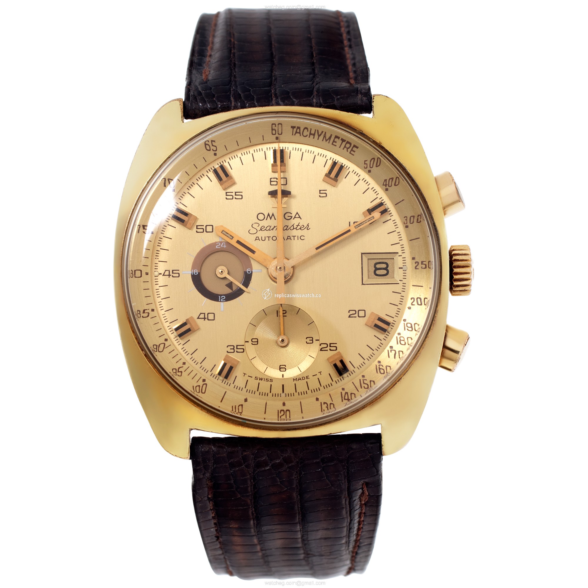 Omega 176 Seamaster Automatic Male Stainless Steel & Gold Plated Watches Omega 176 Seamaster Automatic Male Stainless Steel & Gold Plated Watches