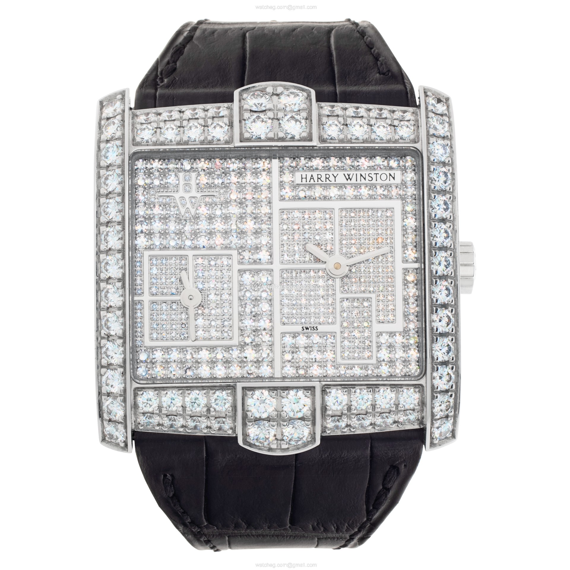 Harry Winston 350/lqtzwl.d4/bd AVENUE Quartz Female 18k White Gold Watches Harry Winston 350/lqtzwl.d4/bd AVENUE Quartz Female 18k White Gold Watches