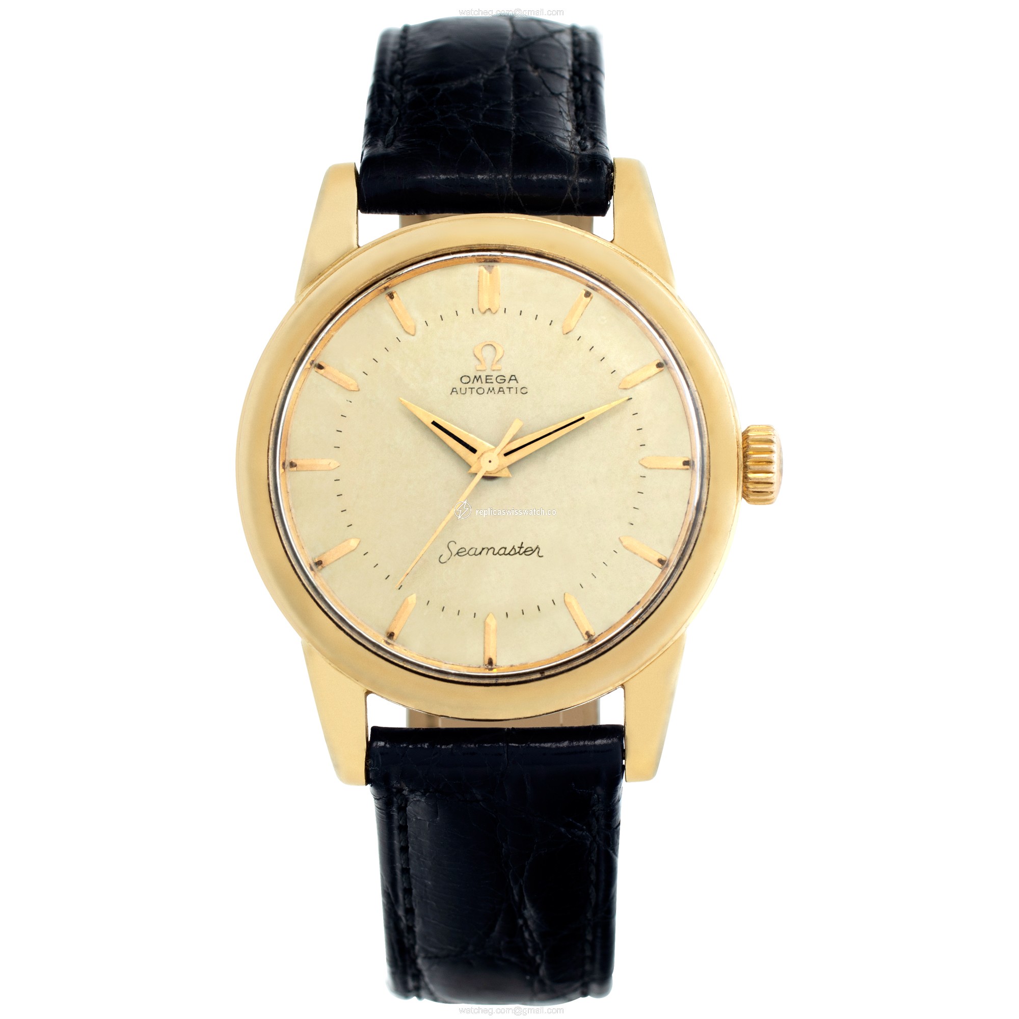 Omega Omega 3850 Seamaster Automatic Unisex Gold Plate Watches Omega Omega 3850 Seamaster Automatic Unisex Gold Plate Watches