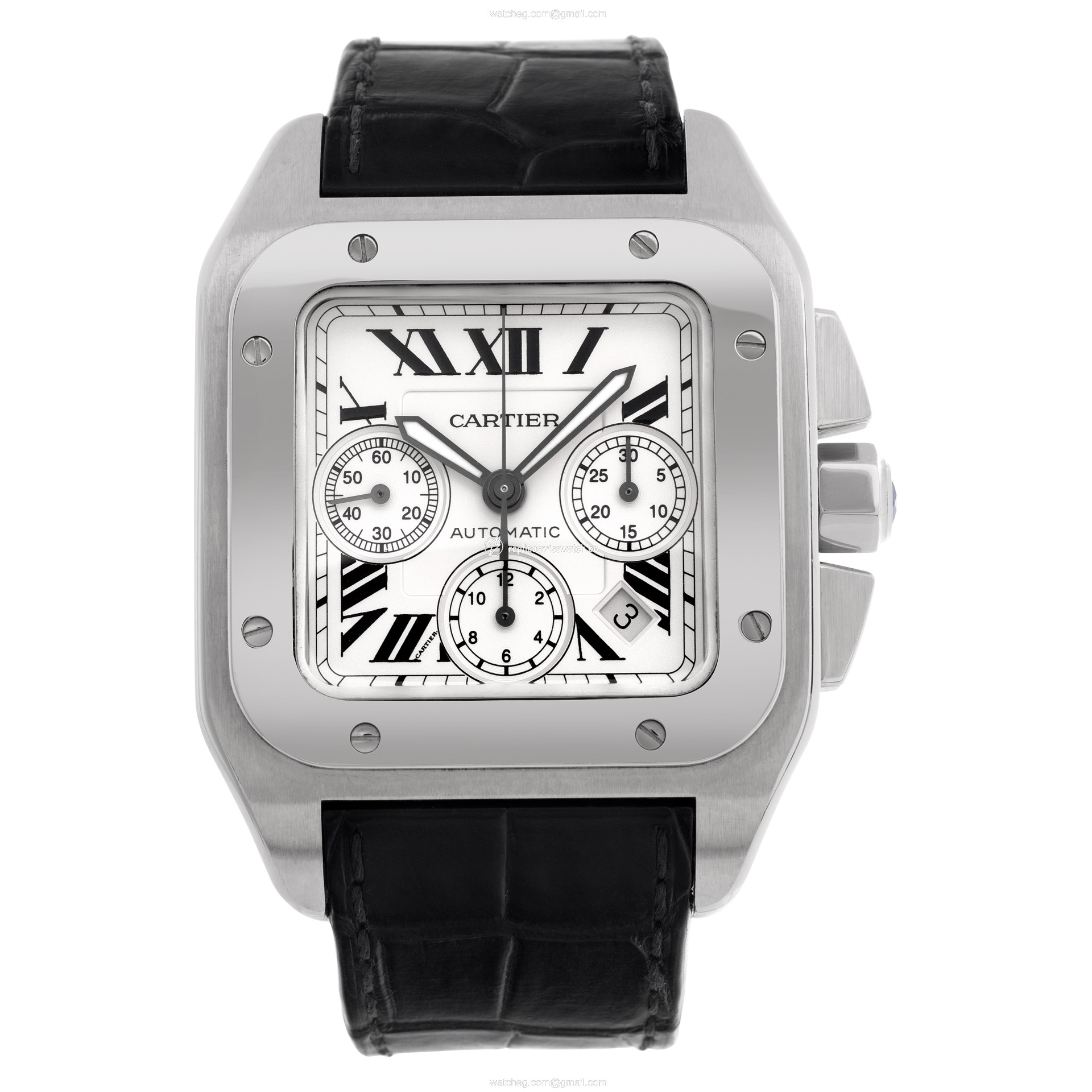 Cartier W20090X8 Santos 100 Automatic Male Stainless Steel Watches Cartier W20090X8 Santos 100 Automatic Male Stainless Steel Watches