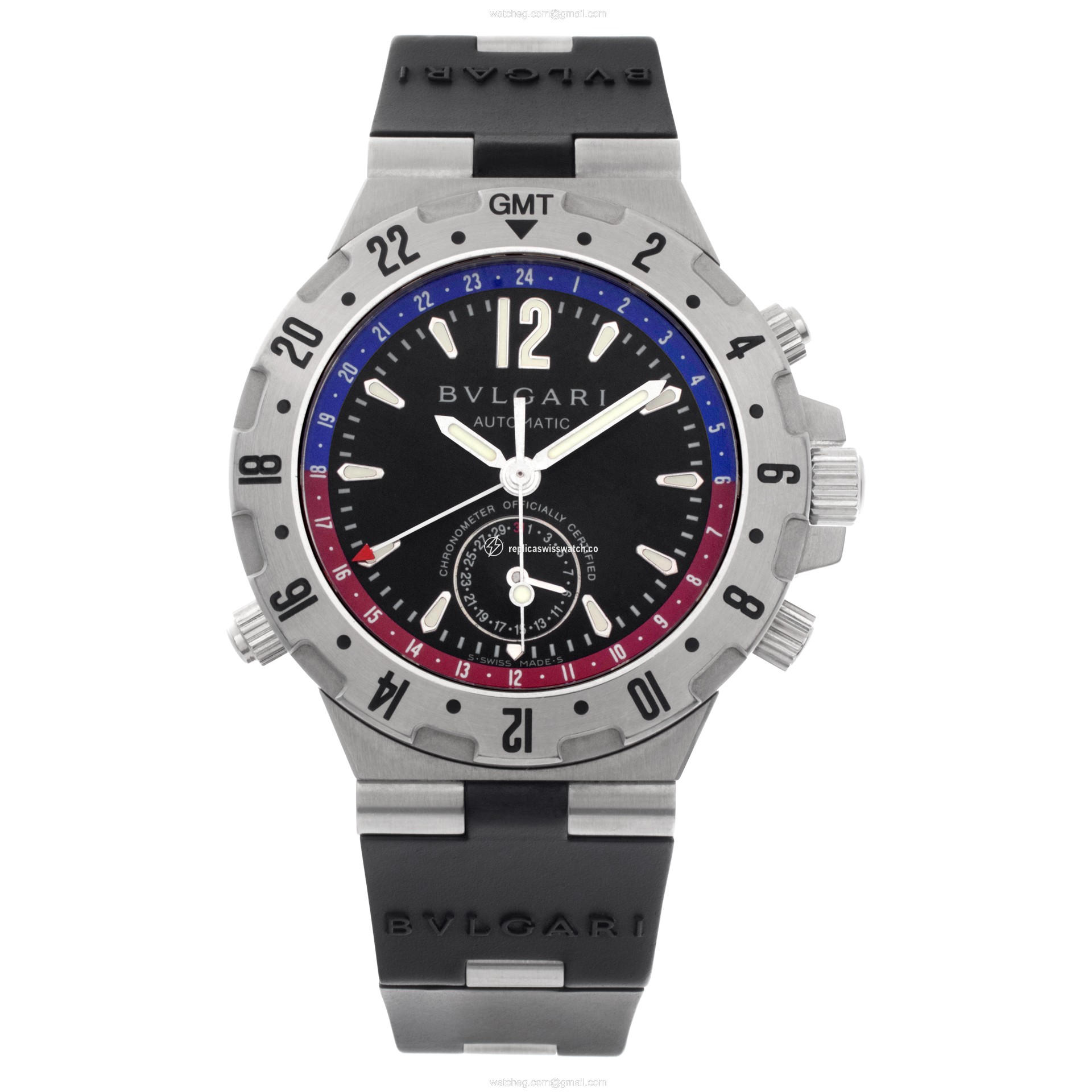 Bvlgari GMT40S Diagono Professional Automatic Male Stainless Steel Watches Bvlgari GMT40S Diagono Professional Automatic Male Stainless Steel Watches