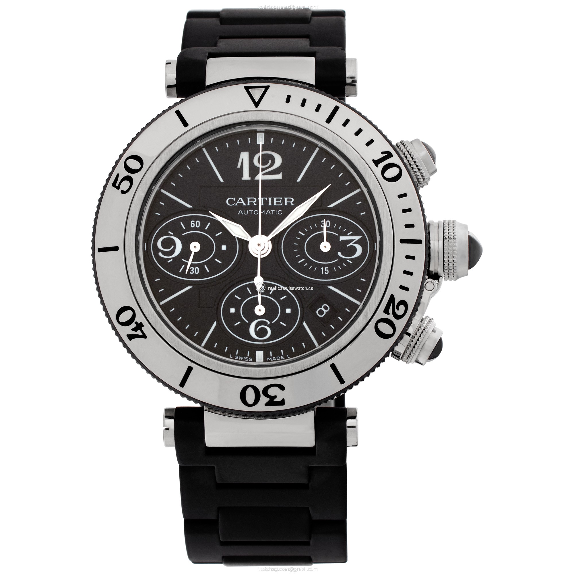 Cartier W31088U2 Pasha Seatimer Chrono Automatic Male Stainless Steel Watches Cartier W31088U2 Pasha Seatimer Chrono Automatic Male Stainless Steel Watches