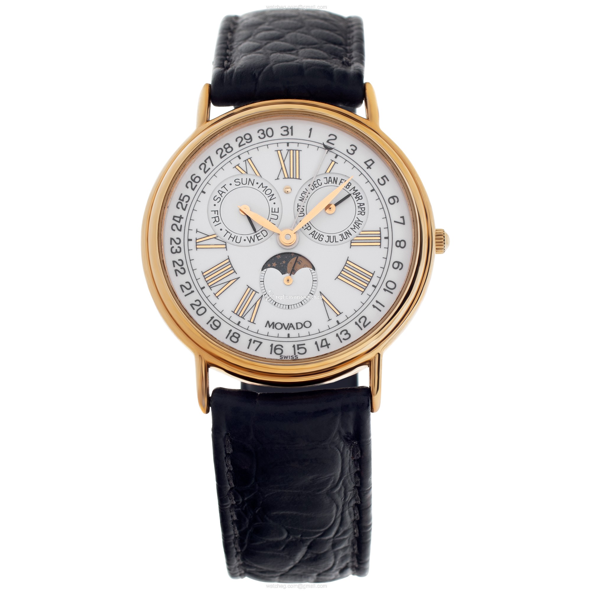 Movado 87-03-862 Annual Calendar Quartz Unisex Gold Fill Watches Movado 87-03-862 Annual Calendar Quartz Unisex Gold Fill Watches