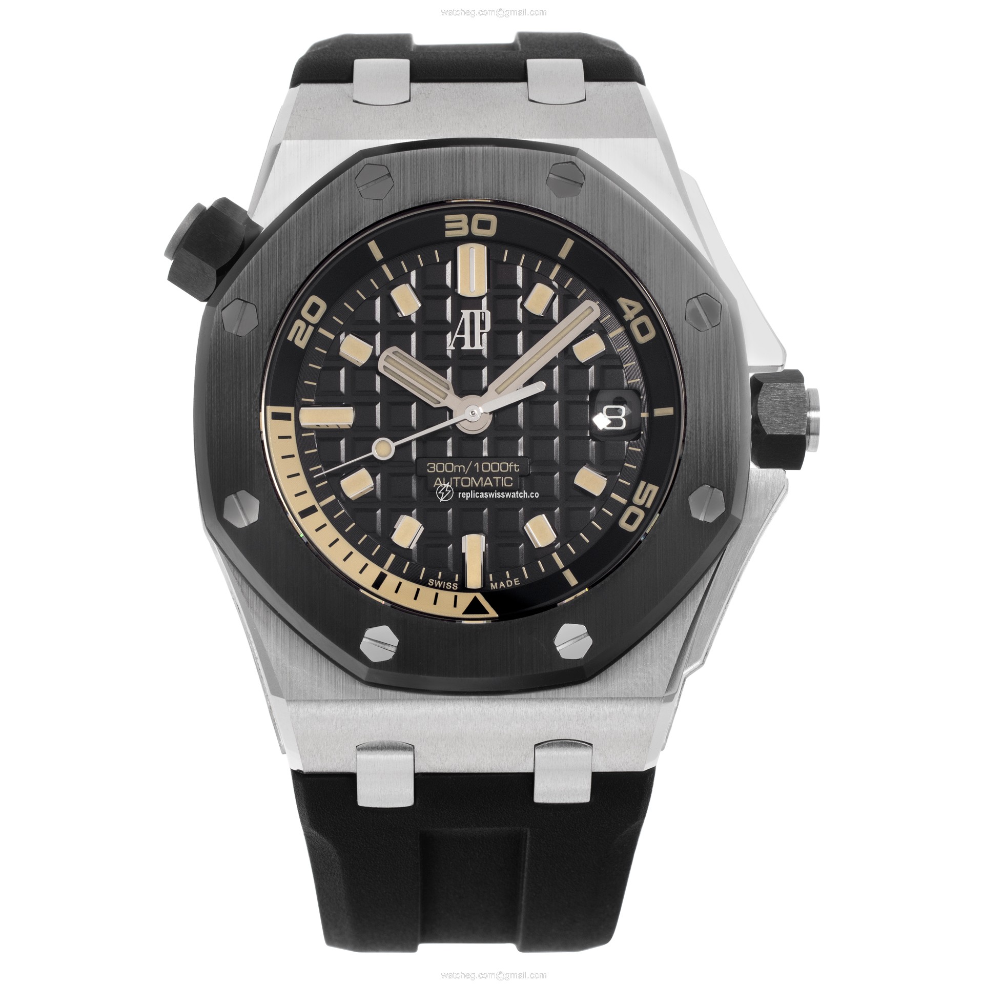 Audemars Piguet 15720CN.OO.A002CA.01 Royal Oak Offshore Automatic Male 18k White Gold Watches Audemars Piguet 15720CN.OO.A002CA.01 Royal Oak Offshore Automatic Male 18k White Gold Watches