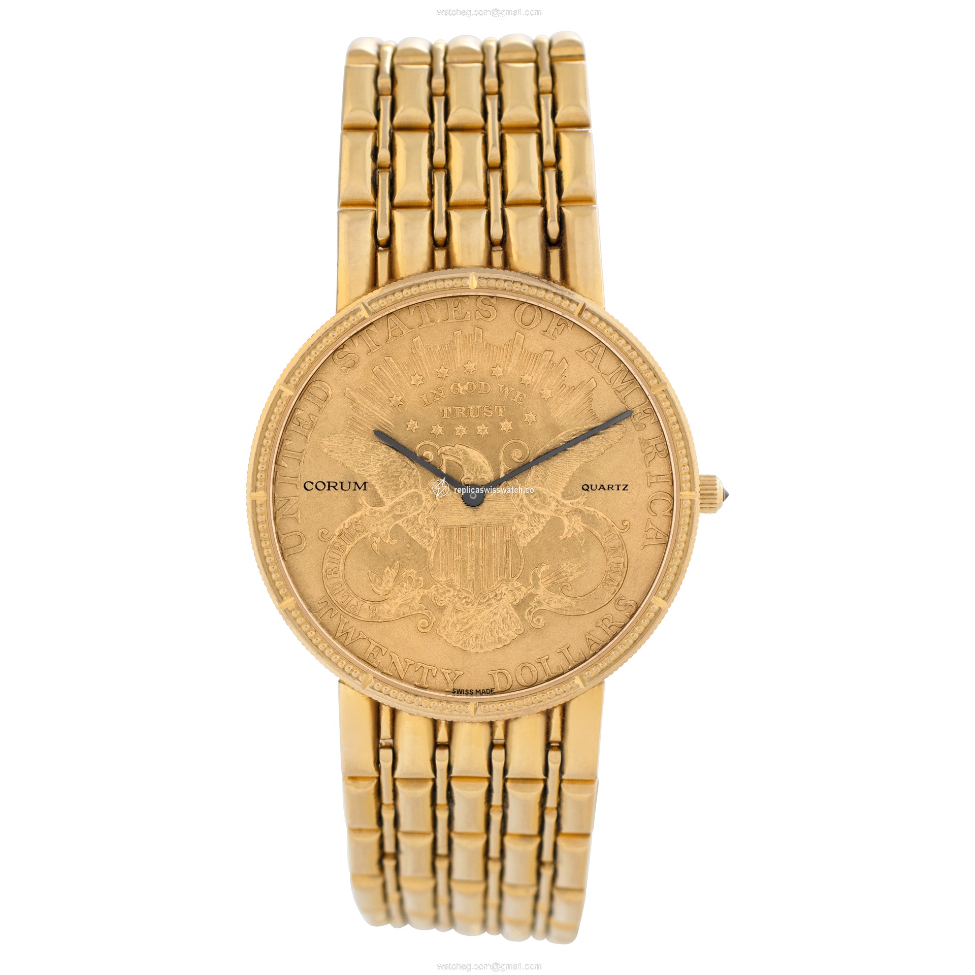 Corum Corum 2872 $20 gold piece Quartz Male 18k yellow gold Watches Corum Corum 2872 $20 gold piece Quartz Male 18k yellow gold Watches