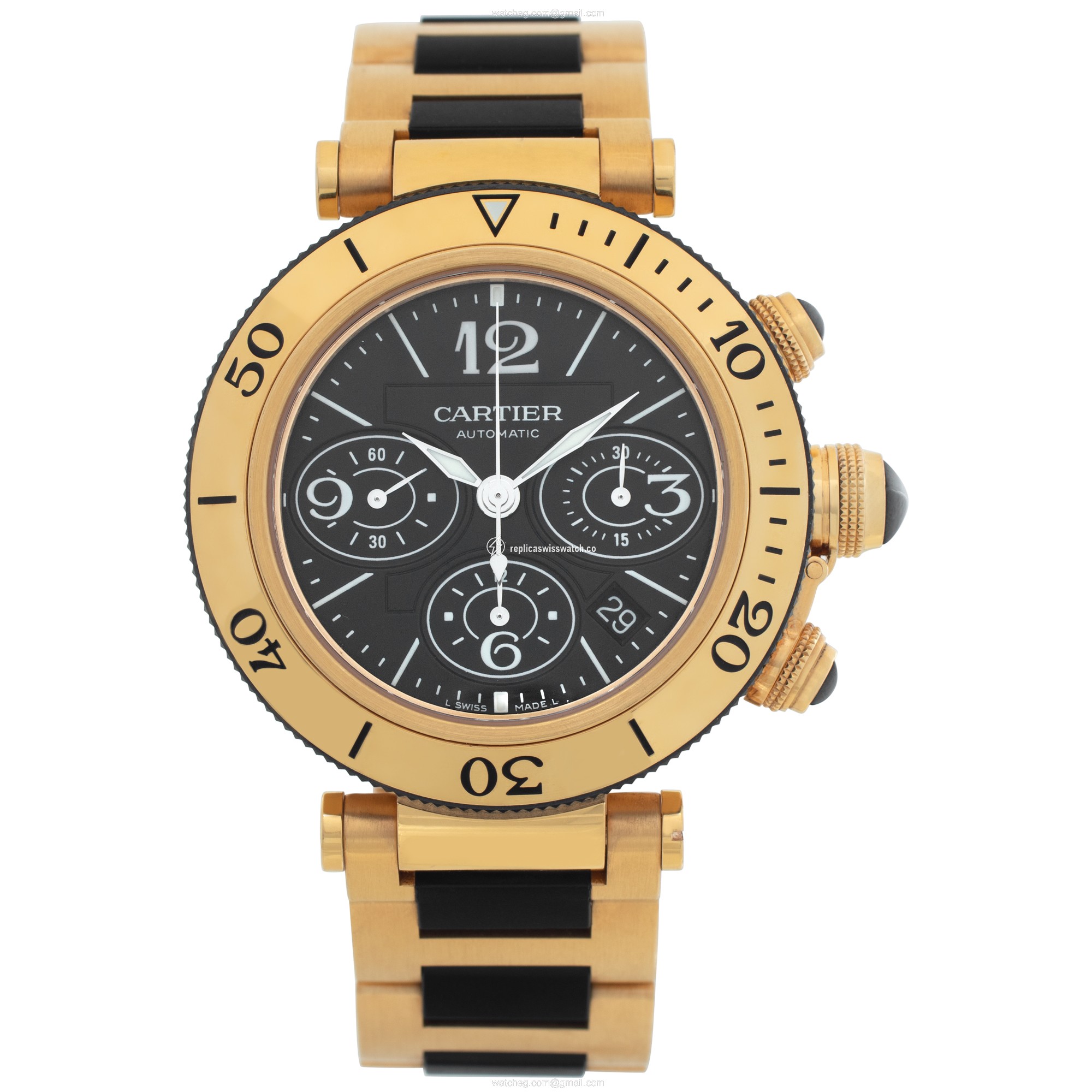 Cartier W301970M Pasha Seatimer Chrono Automatic Unisex 18k yellow gold Watches Cartier W301970M Pasha Seatimer Chrono Automatic Unisex 18k yellow gold Watches